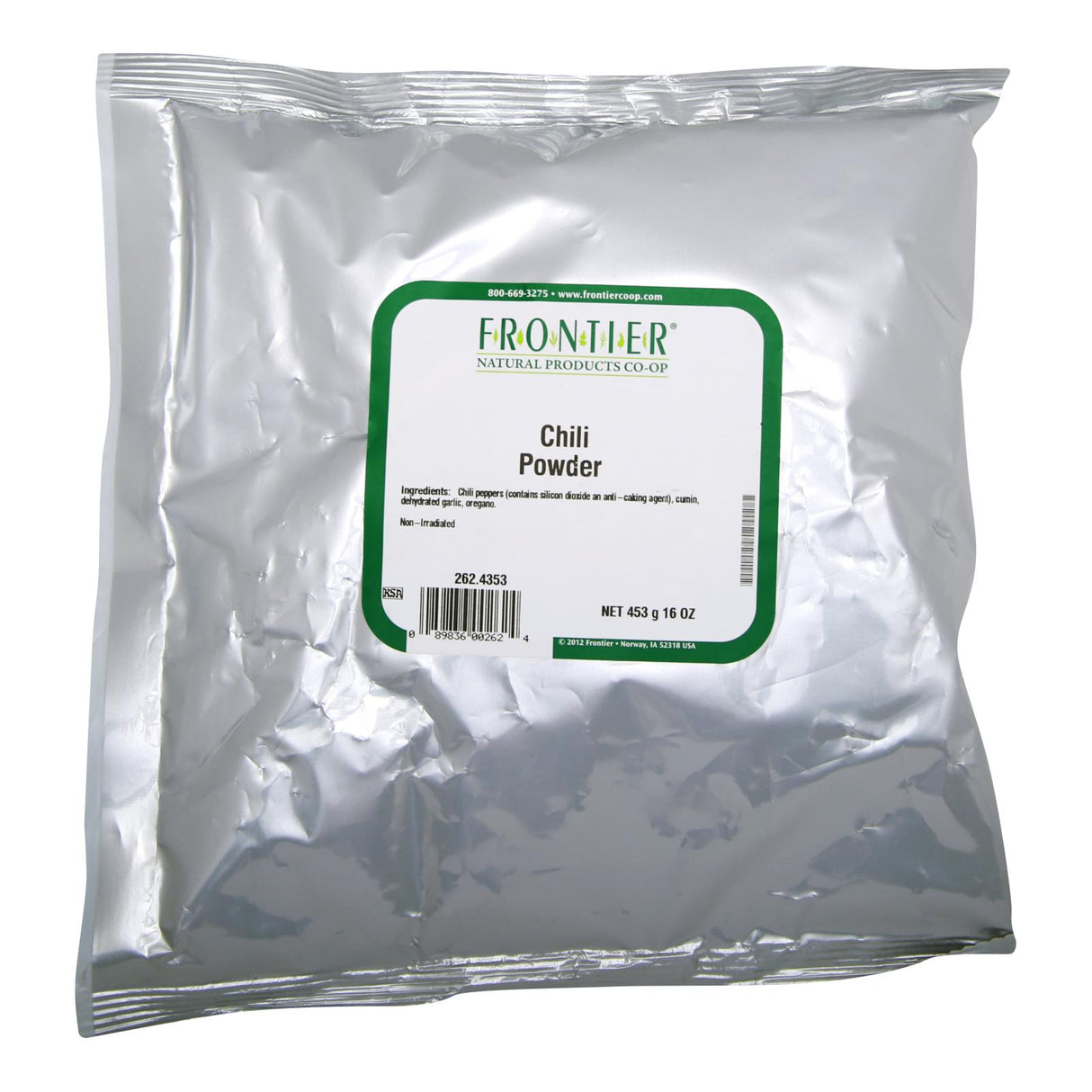 Frontier Herb Chili Powder Seasoning Blend Salt-Free - 1 lb - Cozy Farm