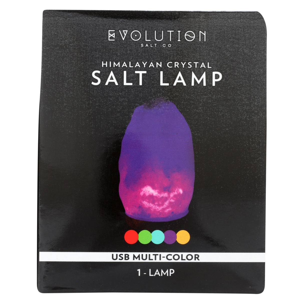 Evolution Salt Lamp - USB Natural Multi-Color Changing - Cozy Farm