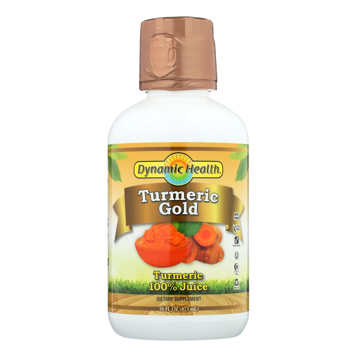 Dynamic Health Turmeric Gold Juice, 16 Oz (Pack of 6) - Cozy Farm