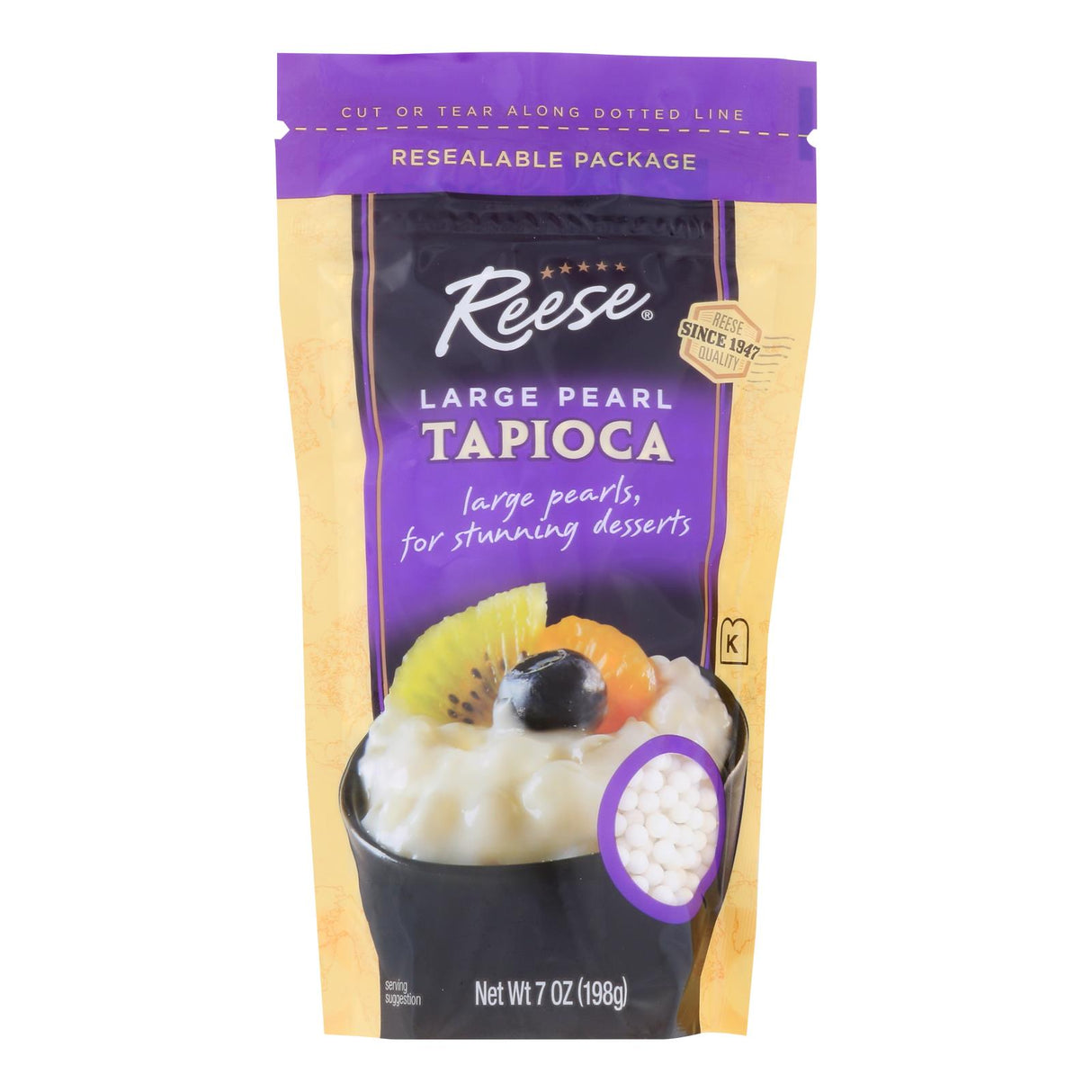 Reese Large Pearl Tapioca (Pack of 6 - 7 Oz.) - Cozy Farm