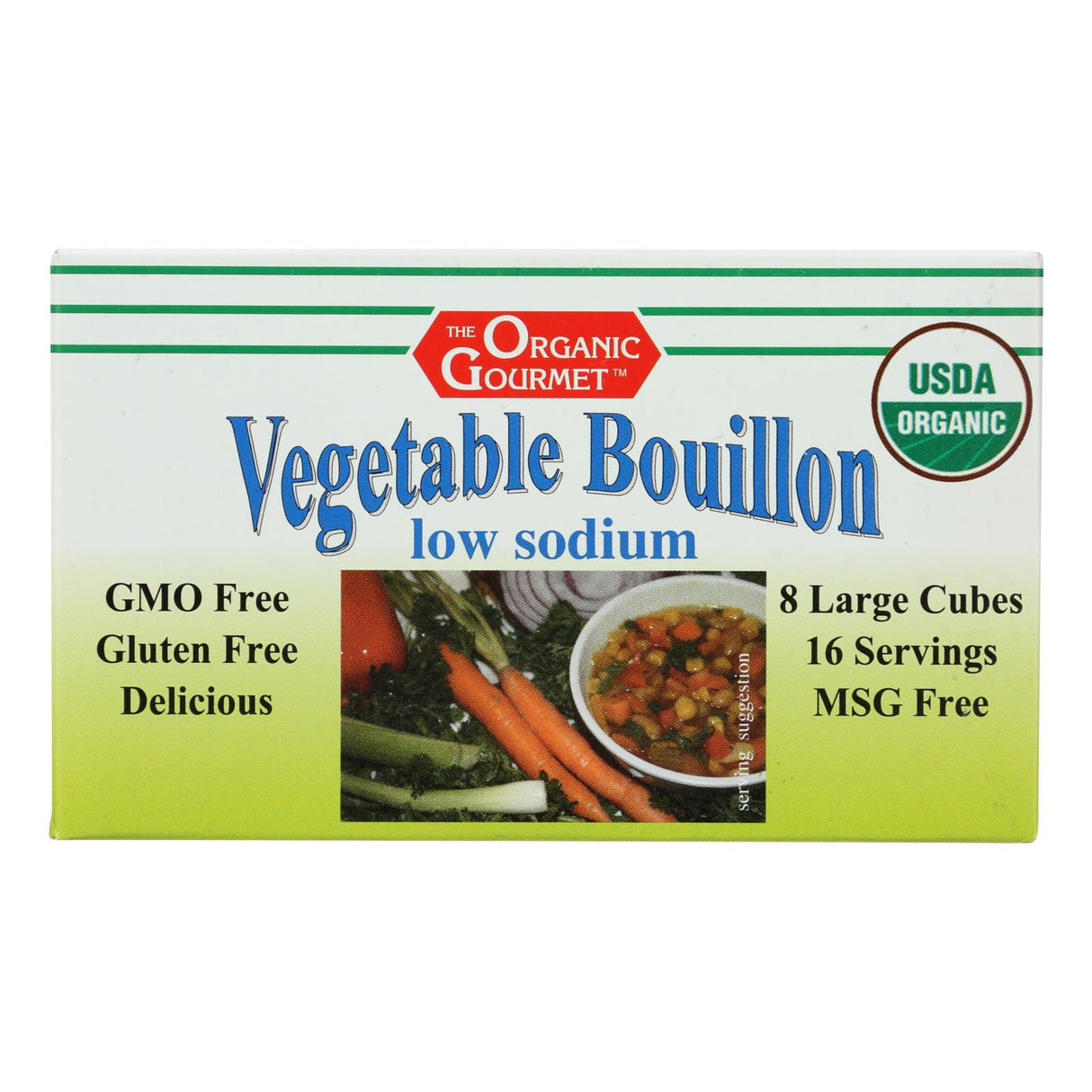 Organic Gourmet Delicious Vegetable Bouillon 12 - 2.54 Oz. Packs - Cozy Farm