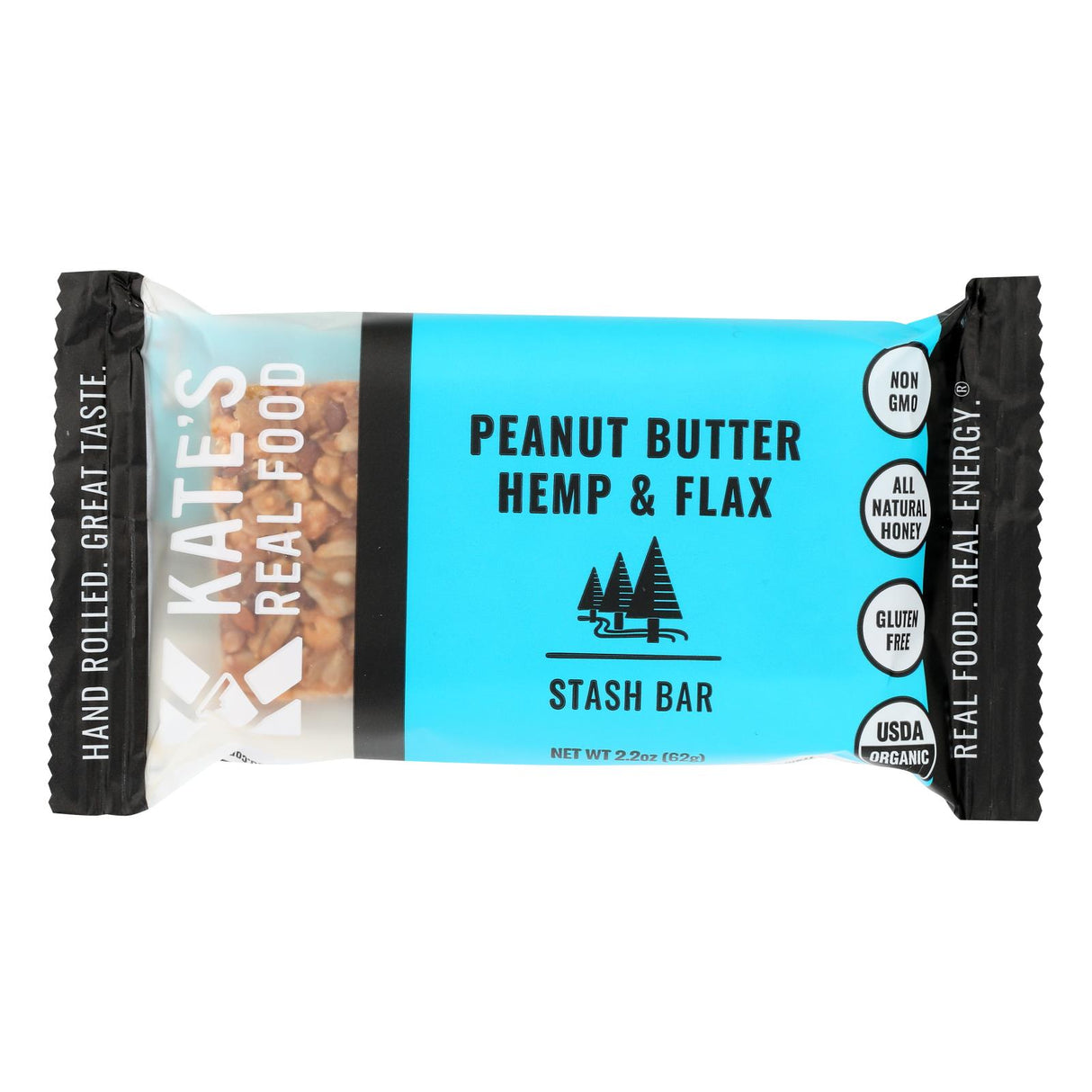 Kate's Real Food - Peanut Butter Hemp Protein Fruit & Nut Bars - Case Of 12 - 2.2 Oz - Cozy Farm