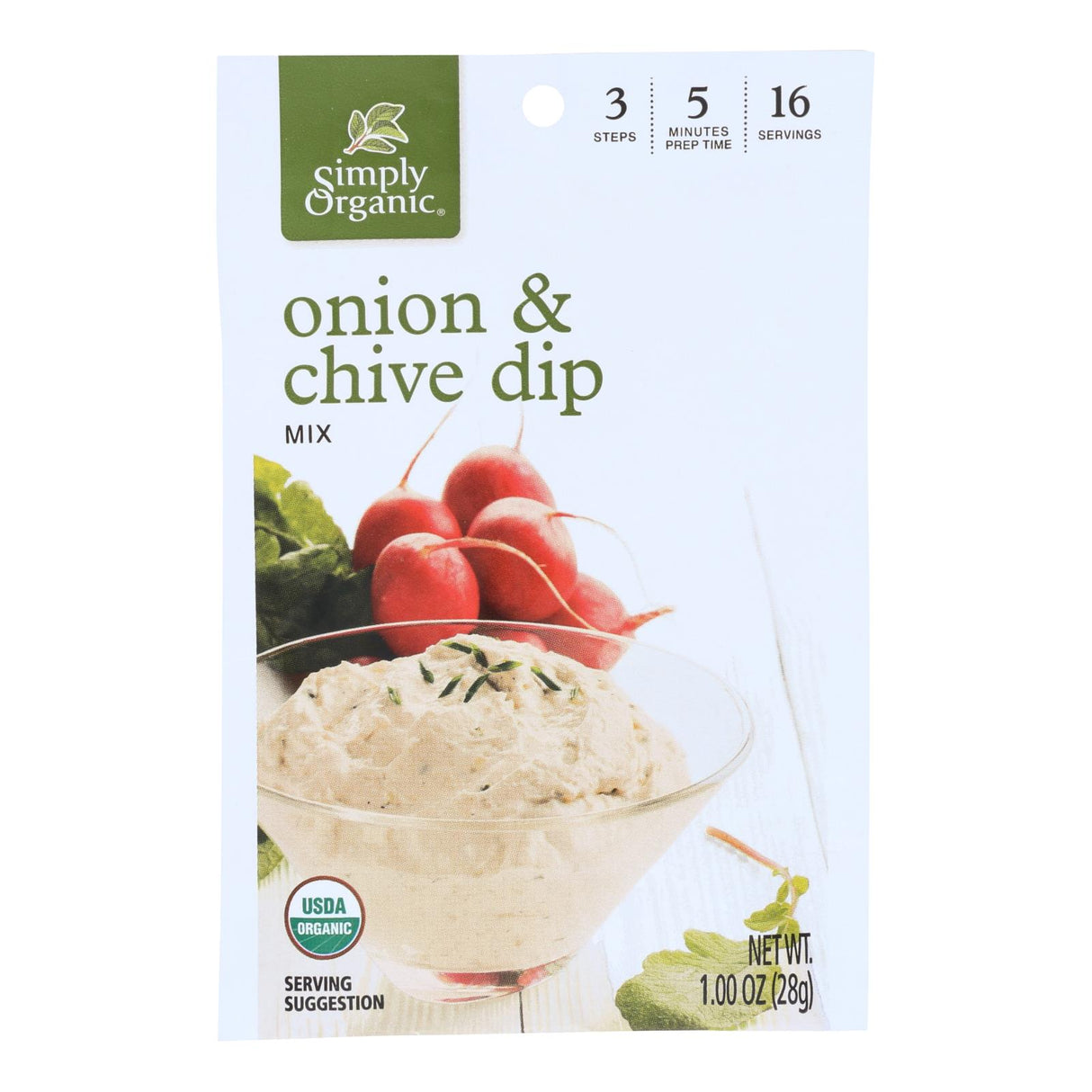 Simply Organic Onion and Chive Dip Mix (12 Pack, 1 Oz. Each) - Cozy Farm
