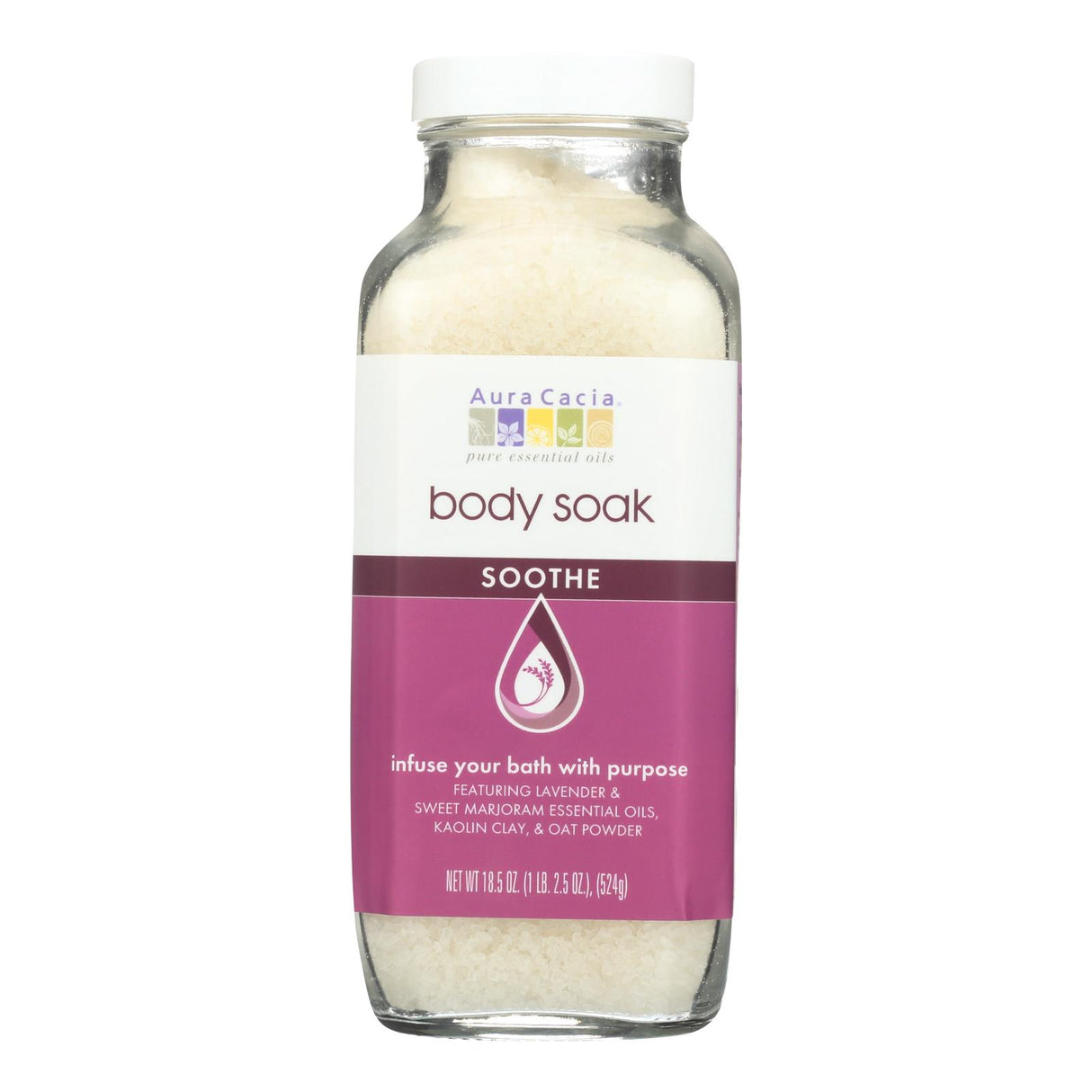 Aura Cacia Soothing Body Soak for Relaxation (18.5 Oz) - Cozy Farm