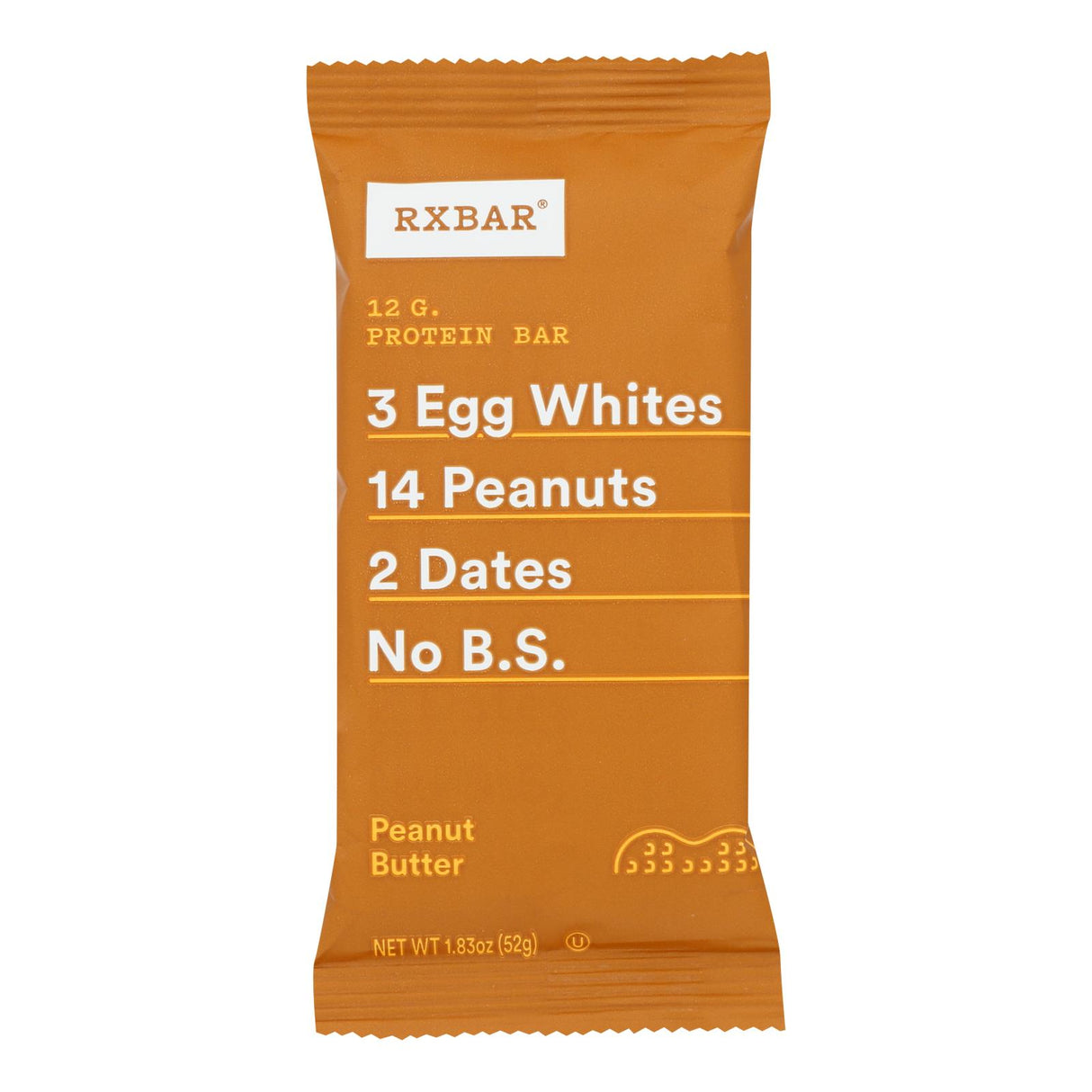 Rxbar Protein Bar - Peanut Butter - Case of 12 - 1.83 Oz. Each - Cozy Farm