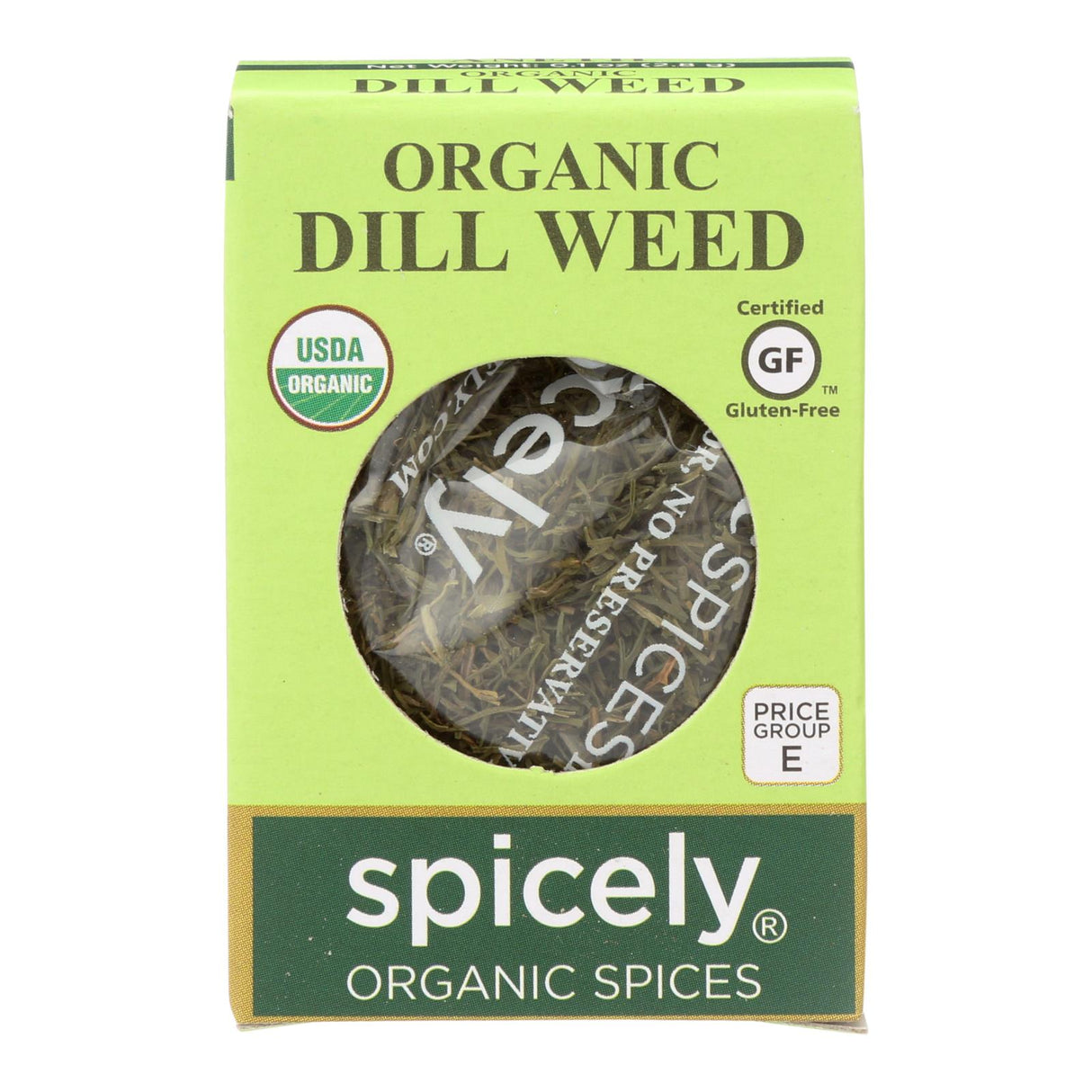 Spicely Organics Organic Dill Weed Seasoning, 6-pack, 0.1 Oz. Each - Cozy Farm