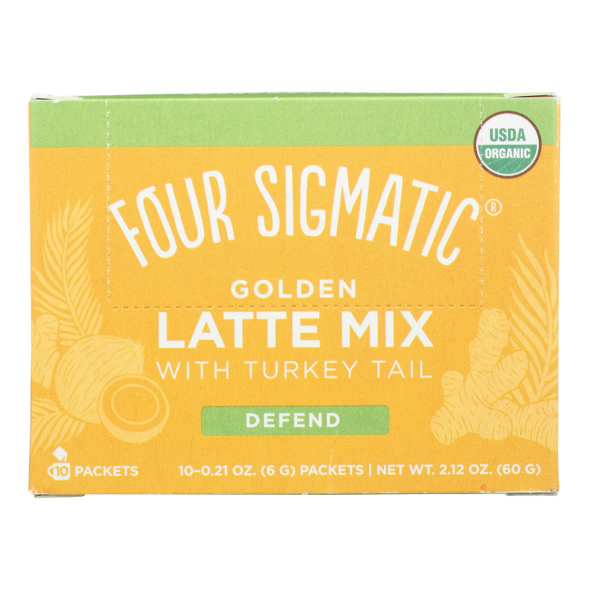 Four Sigmatic Golden Latte with Turkey Tail (Pack of 10) - Cozy Farm