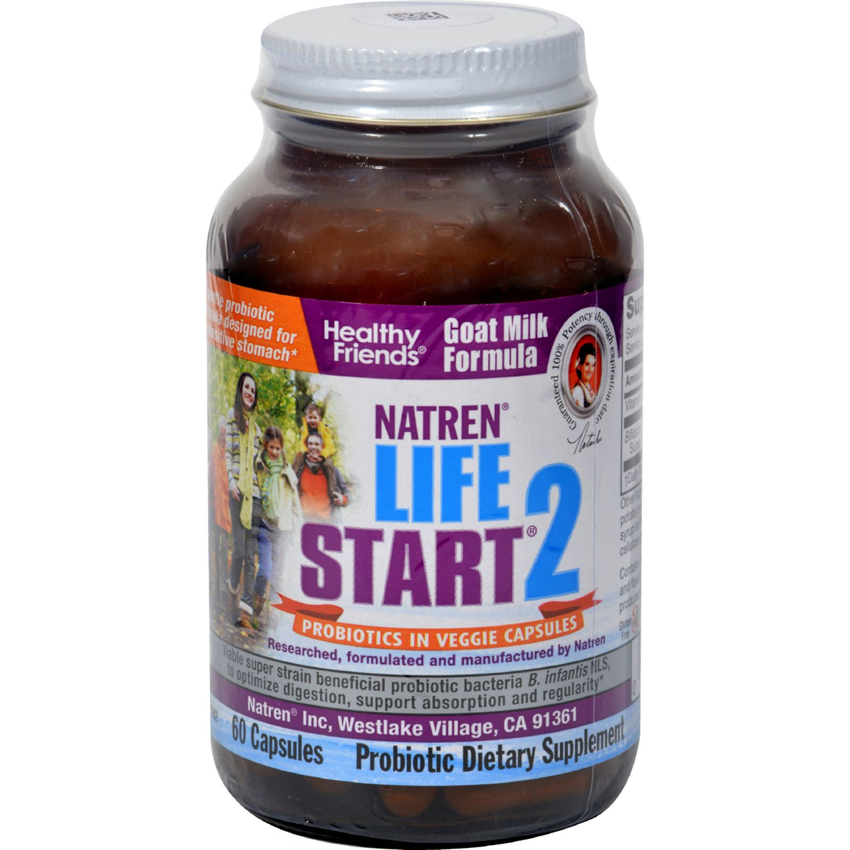 Natren LifeStart 2 Probiotics for Adults: Vegetarian, 60-Count Pack - Cozy Farm