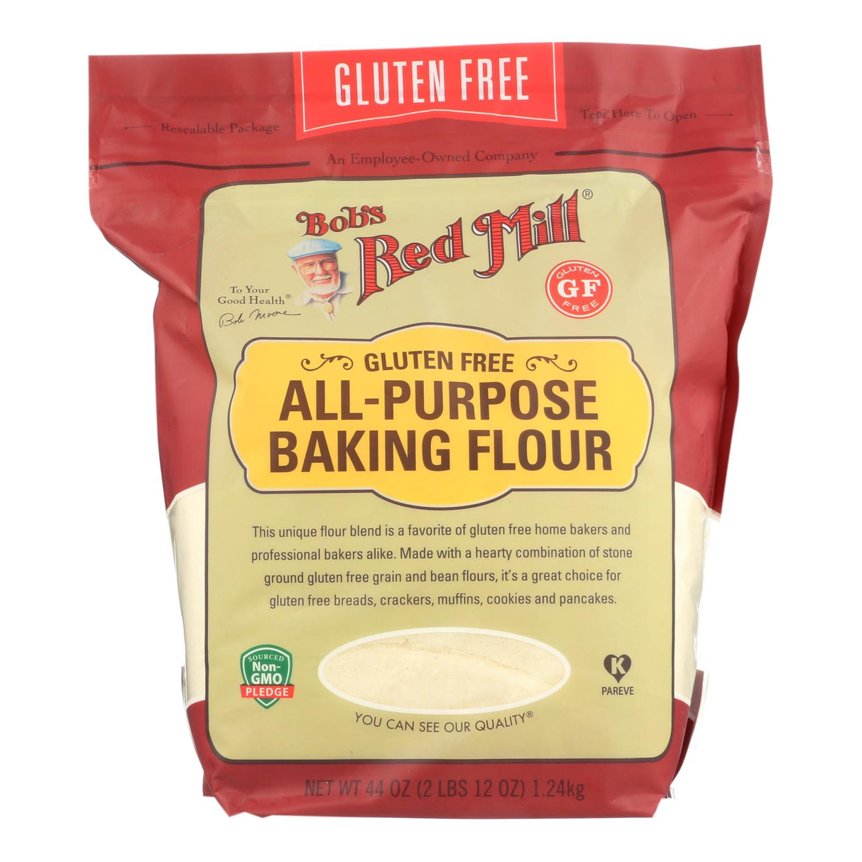 Bob's Red Mill All-Purpose Baking Flour (Pack of 4 - 44 Oz.) - Flour for Bread Machine, Multigrain Baking, Pizza Crust, Homemade Dough, 6-Grain Blend - Cozy Farm