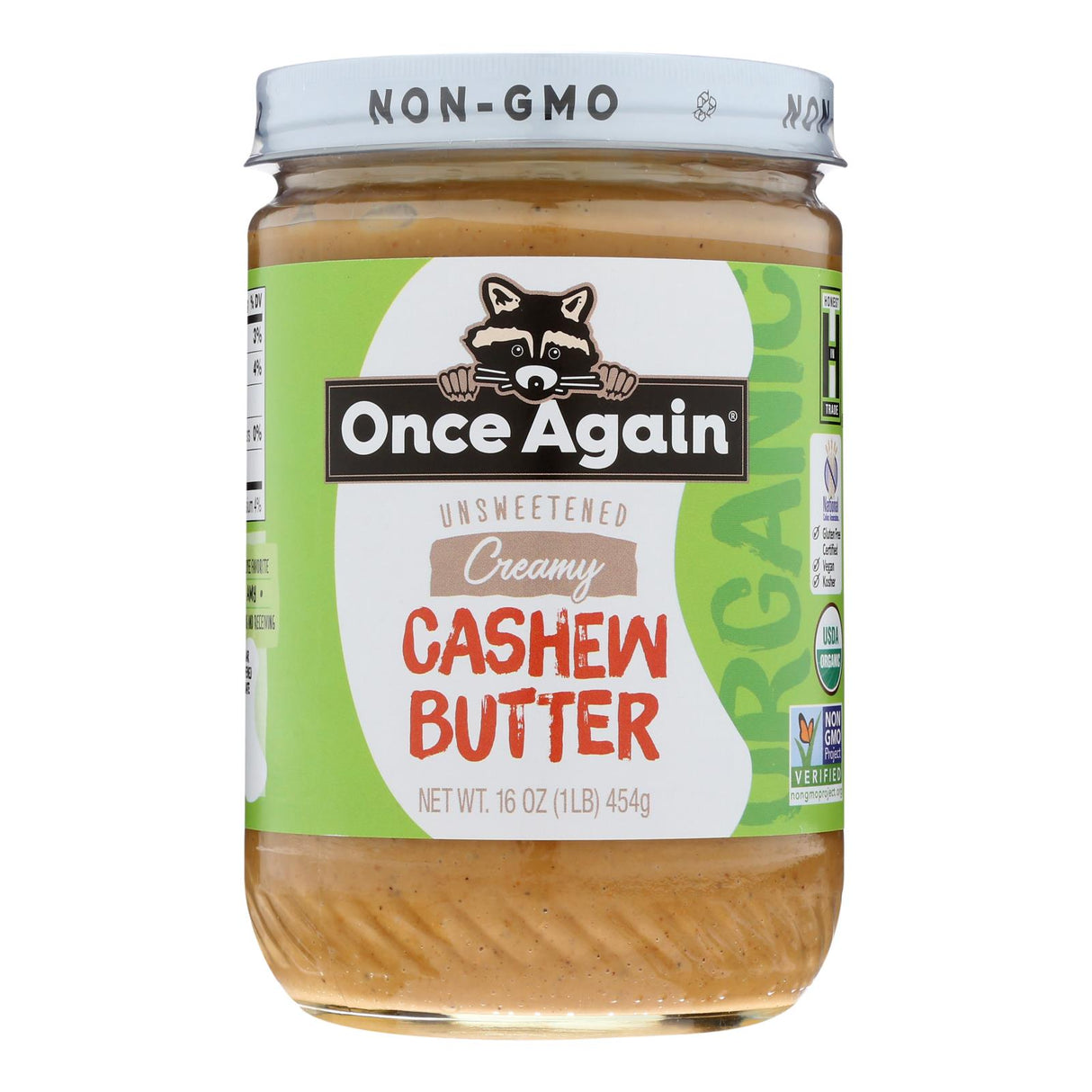 Once Again Roasted Salted Cashew Butter (Pack of 6 - 16 oz.) - Cozy Farm