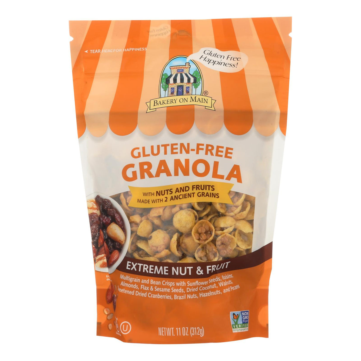 Bakery On Main Gluten Free Extreme Granola - Fruit and Nut (Pack of 6 - 12 Oz.) - Cozy Farm