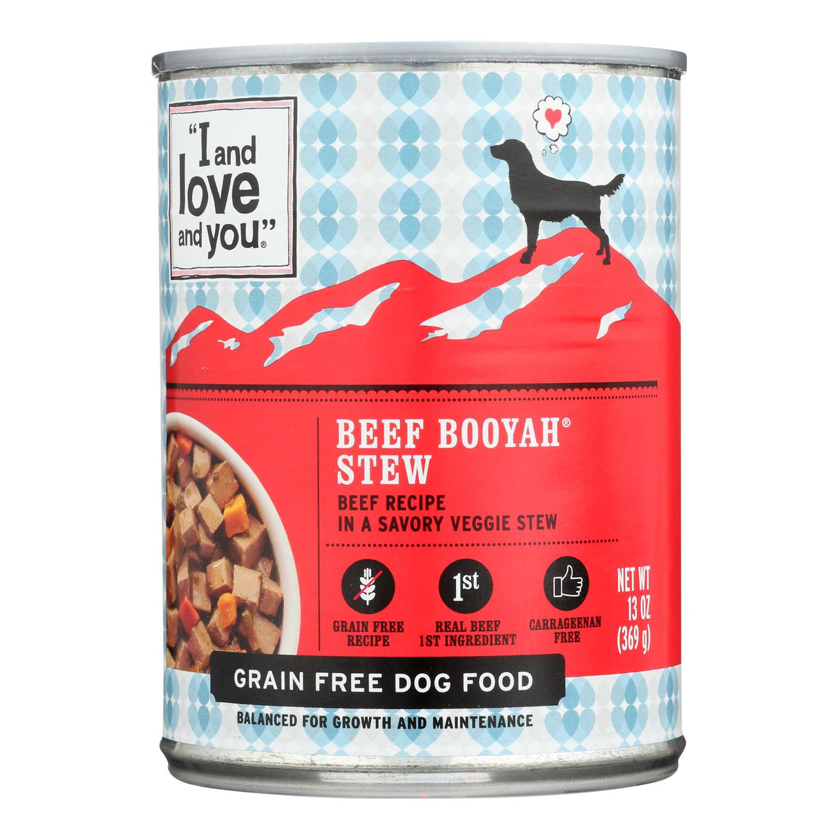 I and Love and You Beef Booyah Stew Wet Food for Dogs (Pack of 12 - 13 Oz.) - Cozy Farm