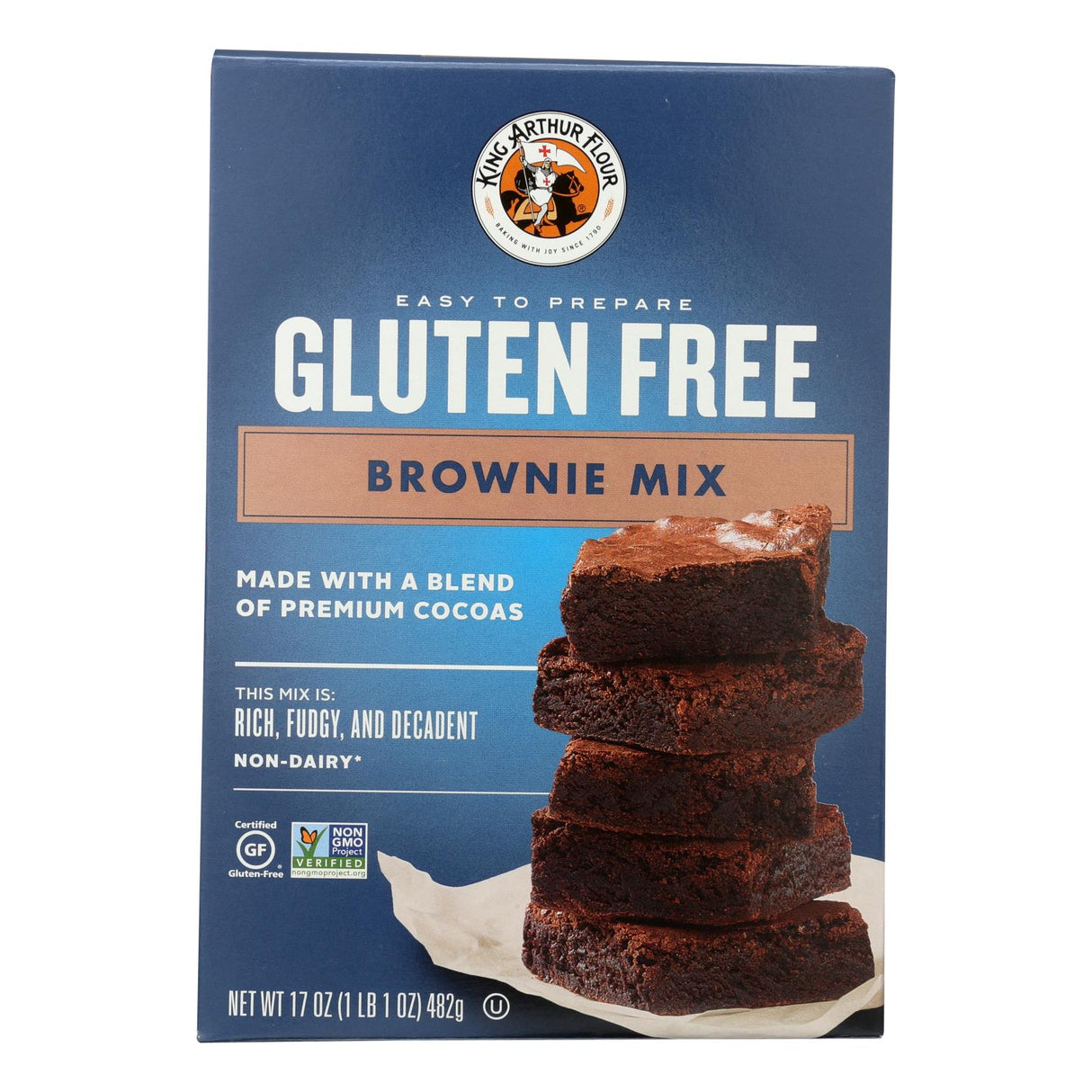 King Arthur Gourmet Brownie Mix, 17 Oz. Pack of 6 - Cozy Farm