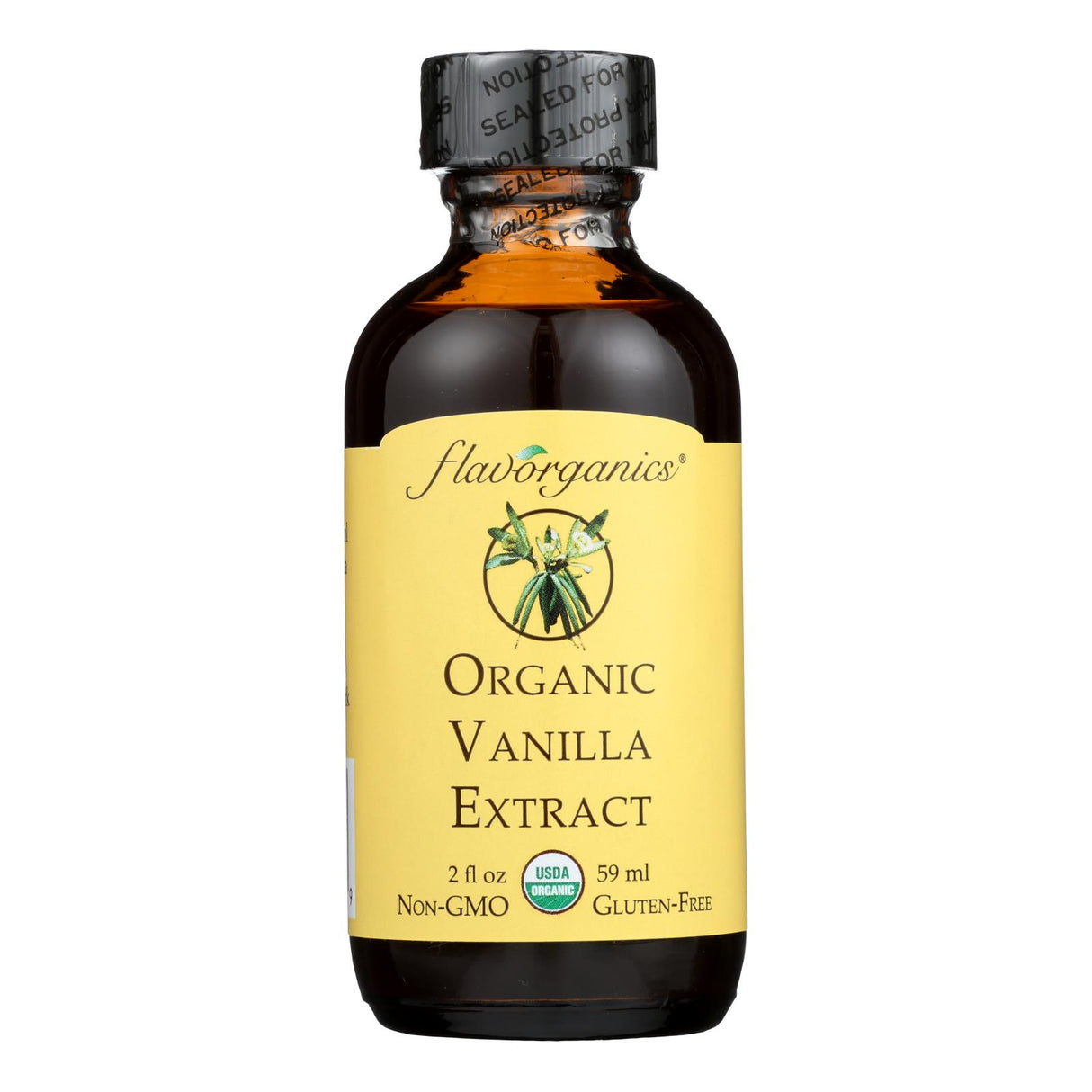 Organic Vanilla Flavorganics Extract (Pack of 12 - 2 Oz, Non-GMO, Kosher) - Cozy Farm