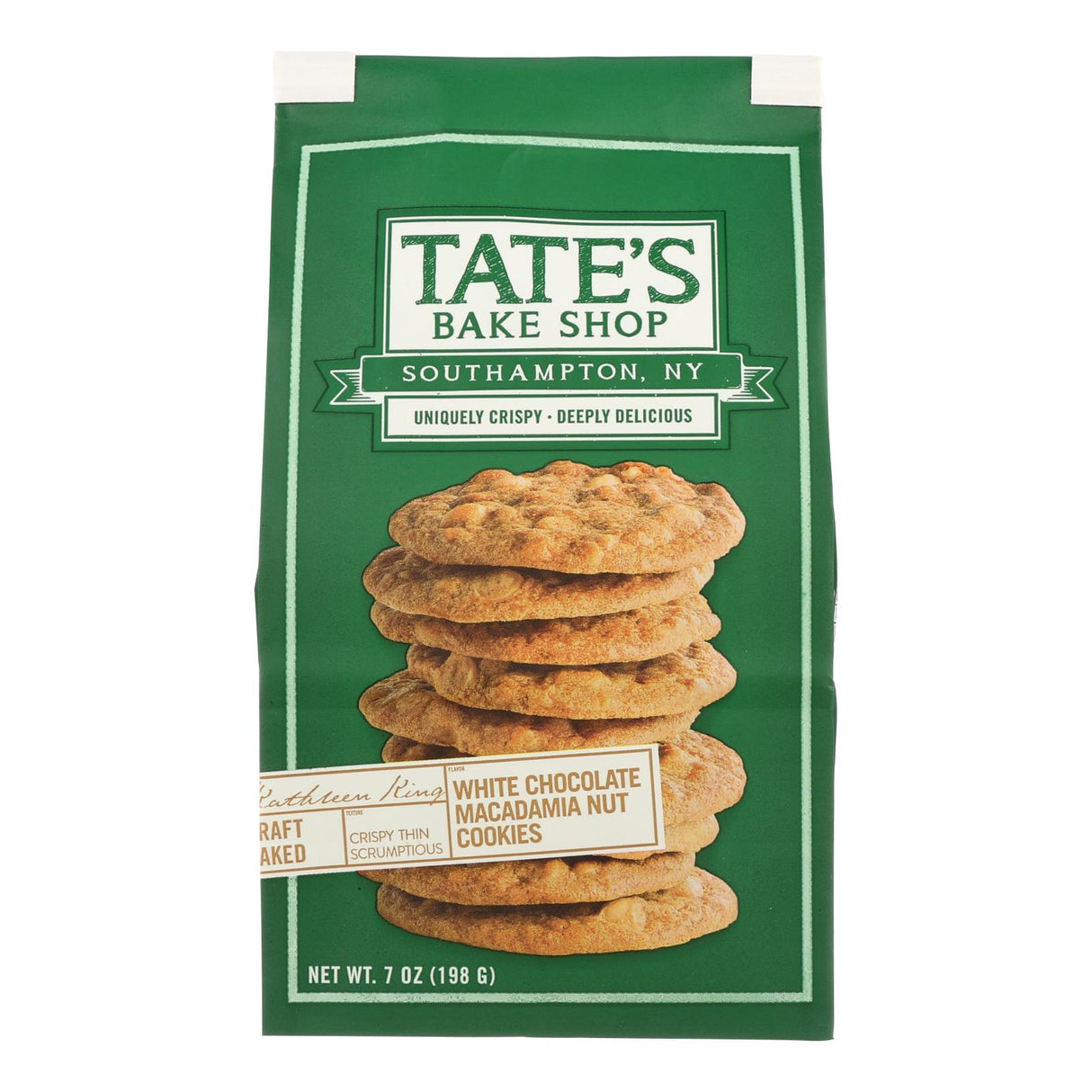 Tate's Bake Shop White Chocolate Macadamia Nut Cookies, 7 Oz. (Pack of 12) - Cozy Farm
