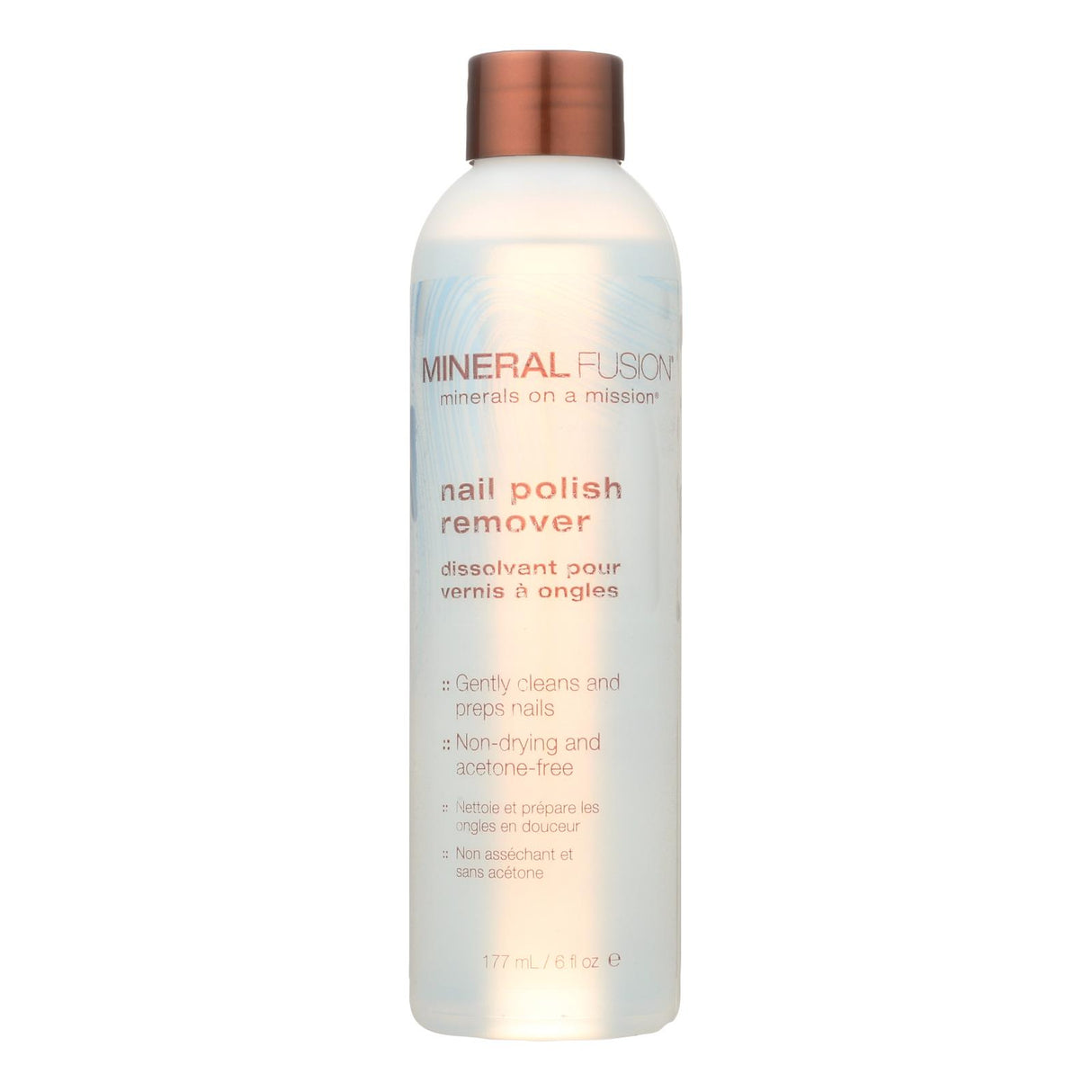 Mineral Fusion Nail Polish Remover (6 oz) - Gentle, Non-Toxic, Acetone-Free - Cozy Farm