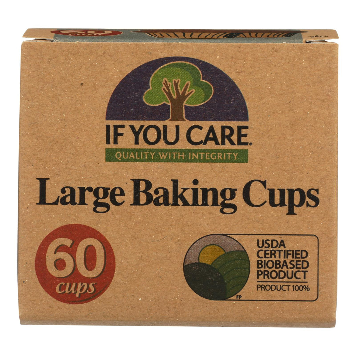 If You Care Brown Baking Cups, 24 Pack (60 Count) - Cozy Farm