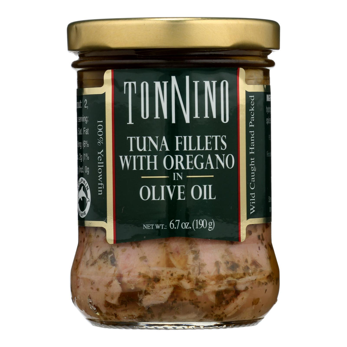 Tonnino Tuna Fillets with Oregano Olive Oil (Pack of 6 - 6.7 Oz.) - Cozy Farm