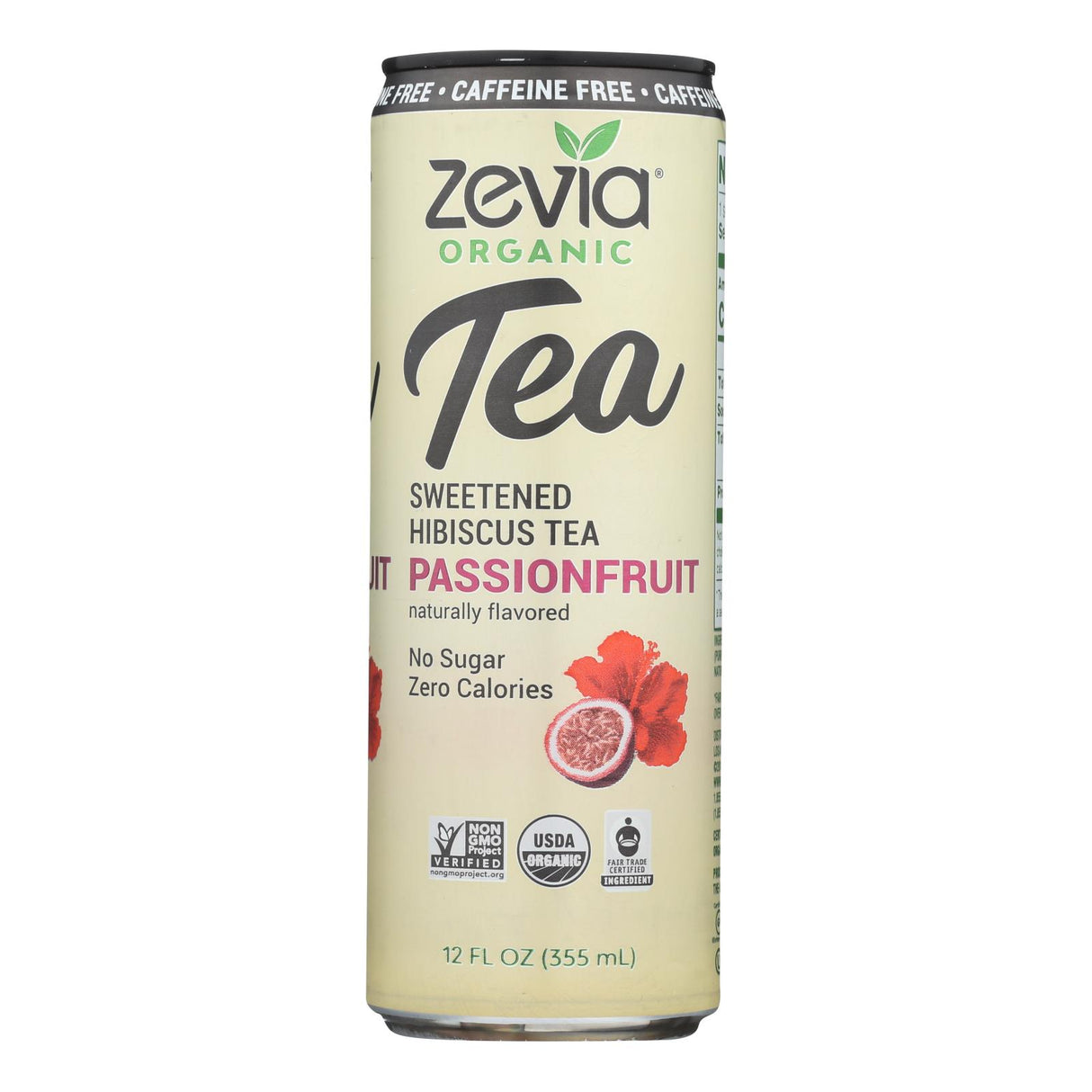 Zevia Hibiscus Passionfruit Sparkling Water, Case of 12 (12 Fl. Oz. Cans) - Cozy Farm