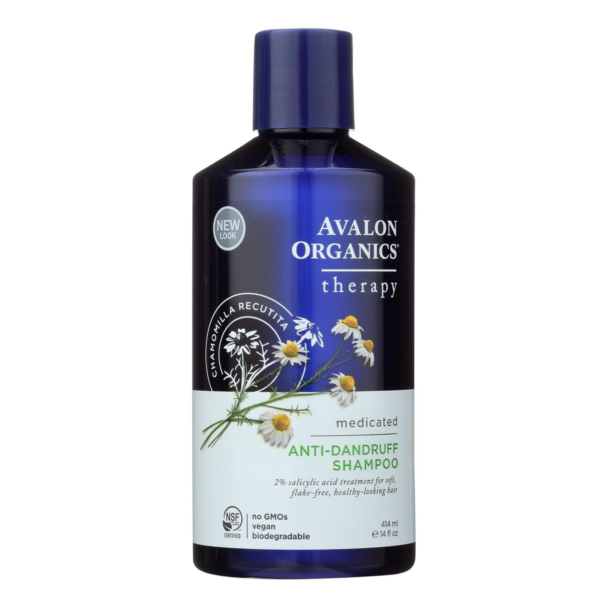 Avalon Anti-Dandruff Shampoo with Pyrithione Zinc for Itchy Scalp and Flakes (14 Oz.) - Cozy Farm