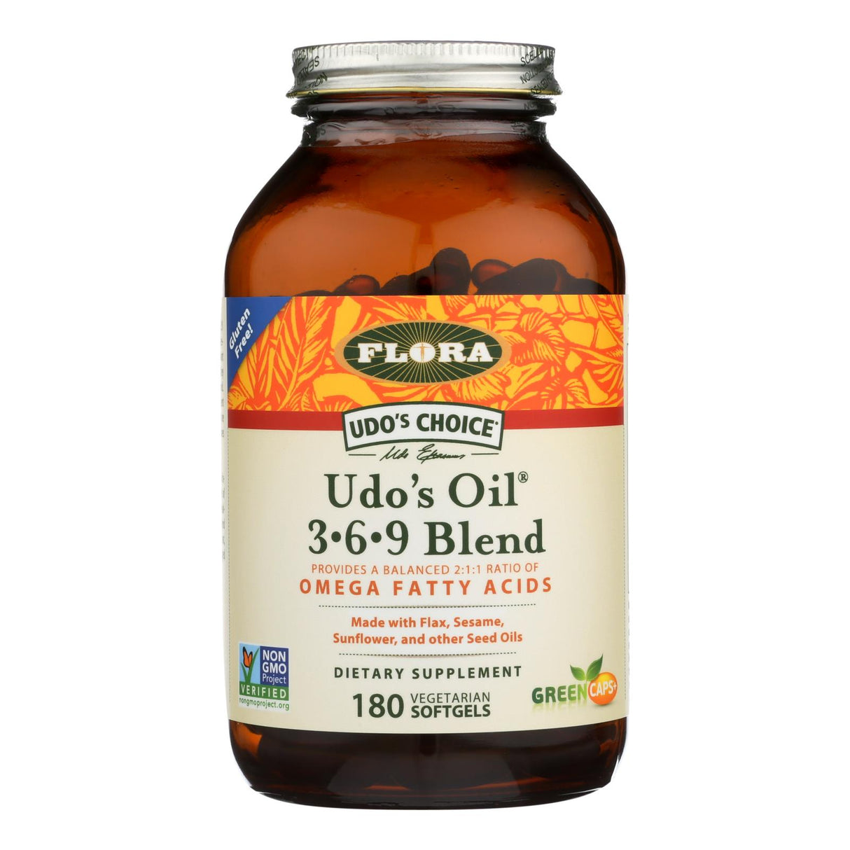 Udo's Oil 369 Blend: Essential Fatty Acid Supplement for Health and Wellness (180 Sgels) - Cozy Farm