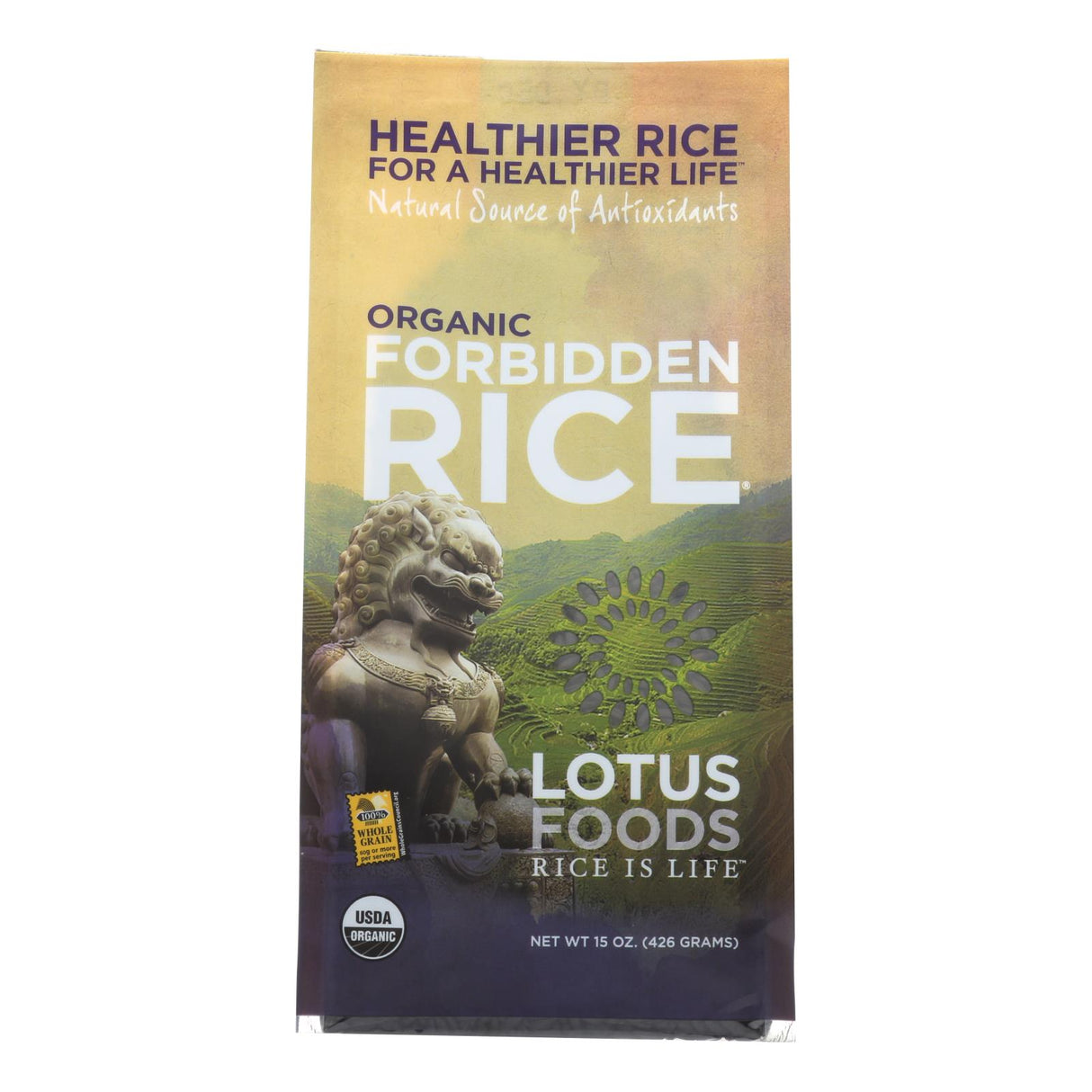 Forbidden Black Rice, 6 x 15 Oz. by Lotus Foods - Cozy Farm