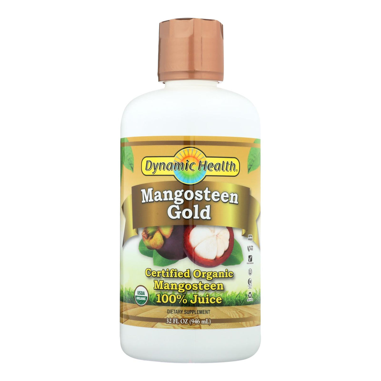 Organic Health Mangosteen Gold by Dynamic Health (32 Fl Oz) - Cozy Farm