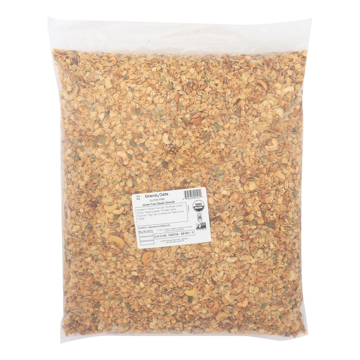 Grandy Oats Gluten-Free Granola (10 lb Pack) - Cozy Farm