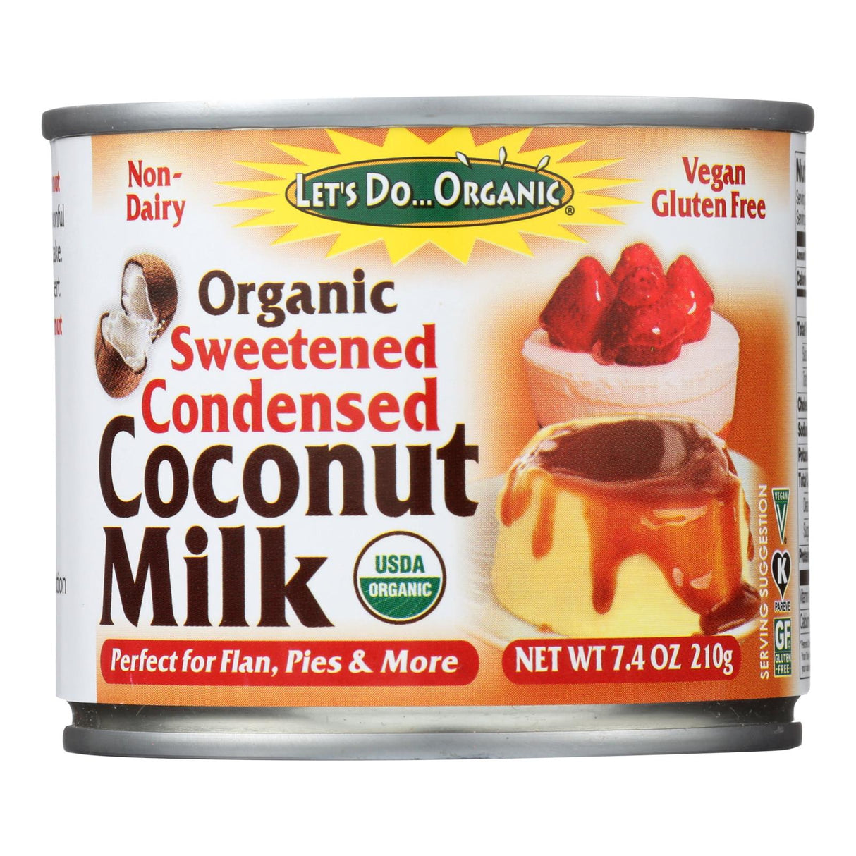 Let's Do Organic Sweetened Condensed Organic Coconut Milk, 6 - 7.4 Fl Oz Pouches - Cozy Farm