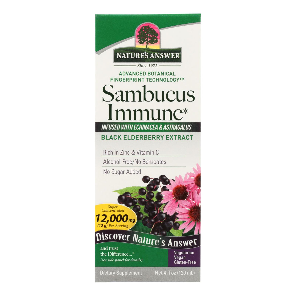 Nature's Answer Sambucus Extract for Immune Support, 4 Fl Oz - Cozy Farm