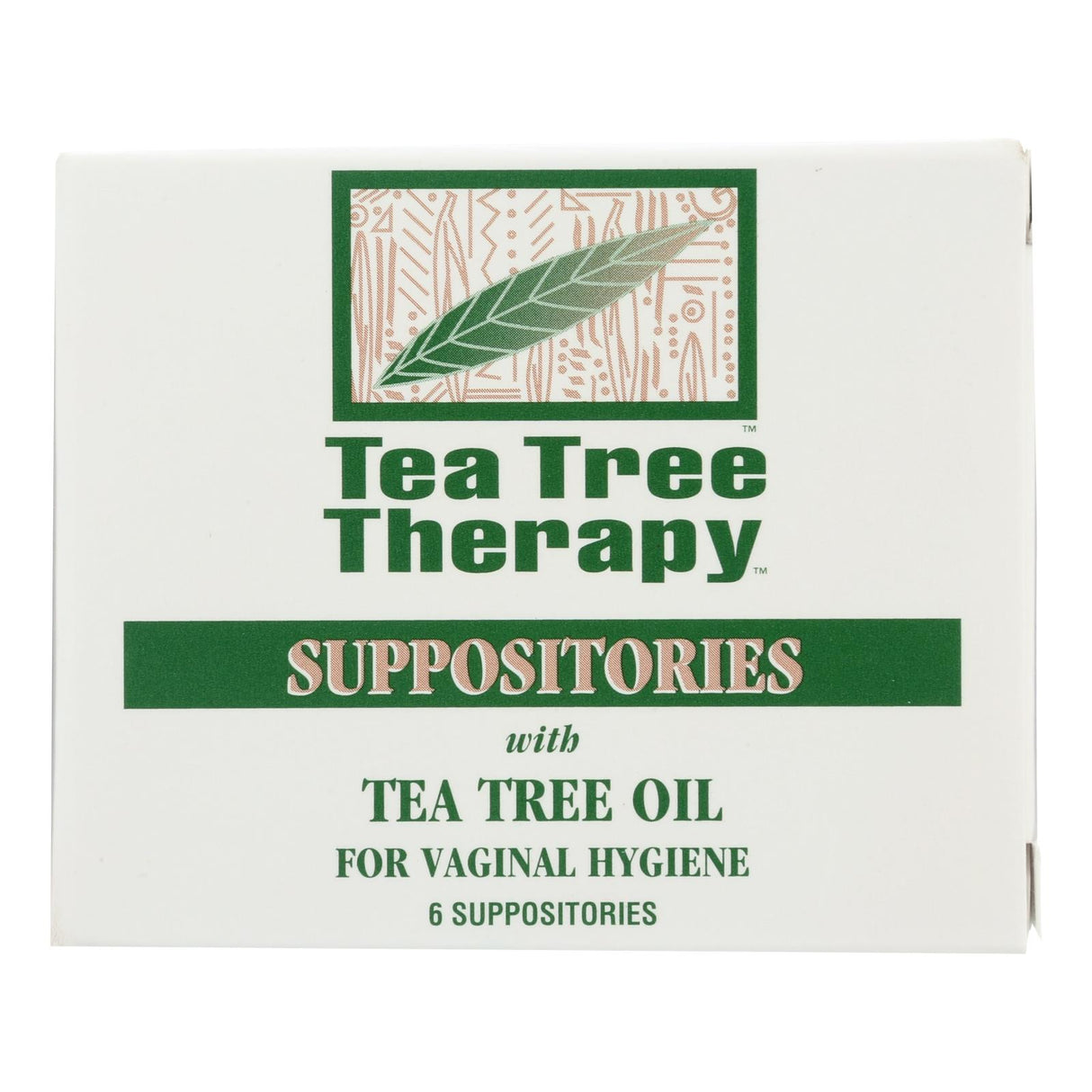 Tea Tree Therapy Women's Suppositories with Tea Tree Oil (Pack of 6) - Cozy Farm