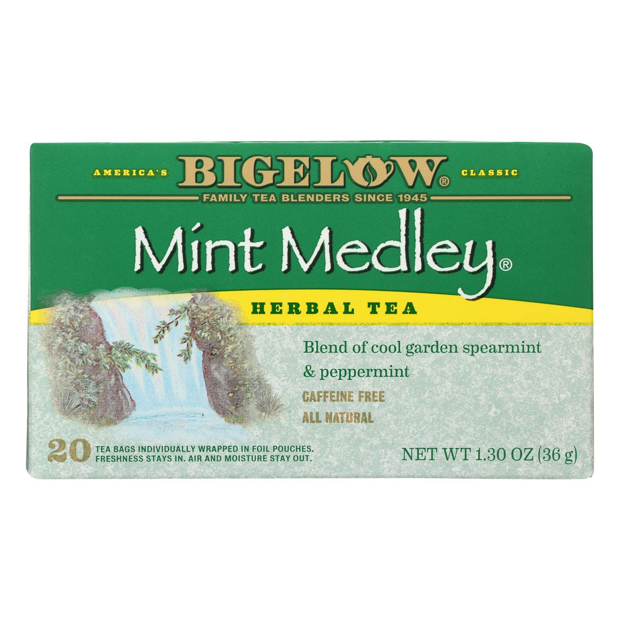 Bigelow Tea Herbal Tea - Mint Medley (6 Pack, 20 Tea Bags) - Cozy Farm