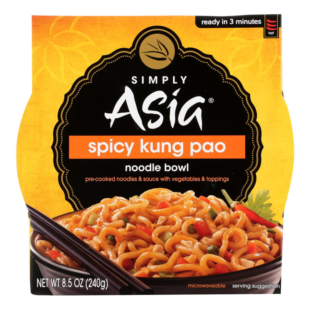Simply Asia Spicy Kung Pao Noodle Bowl, Pack of 6 x 8.5 Oz. - Cozy Farm