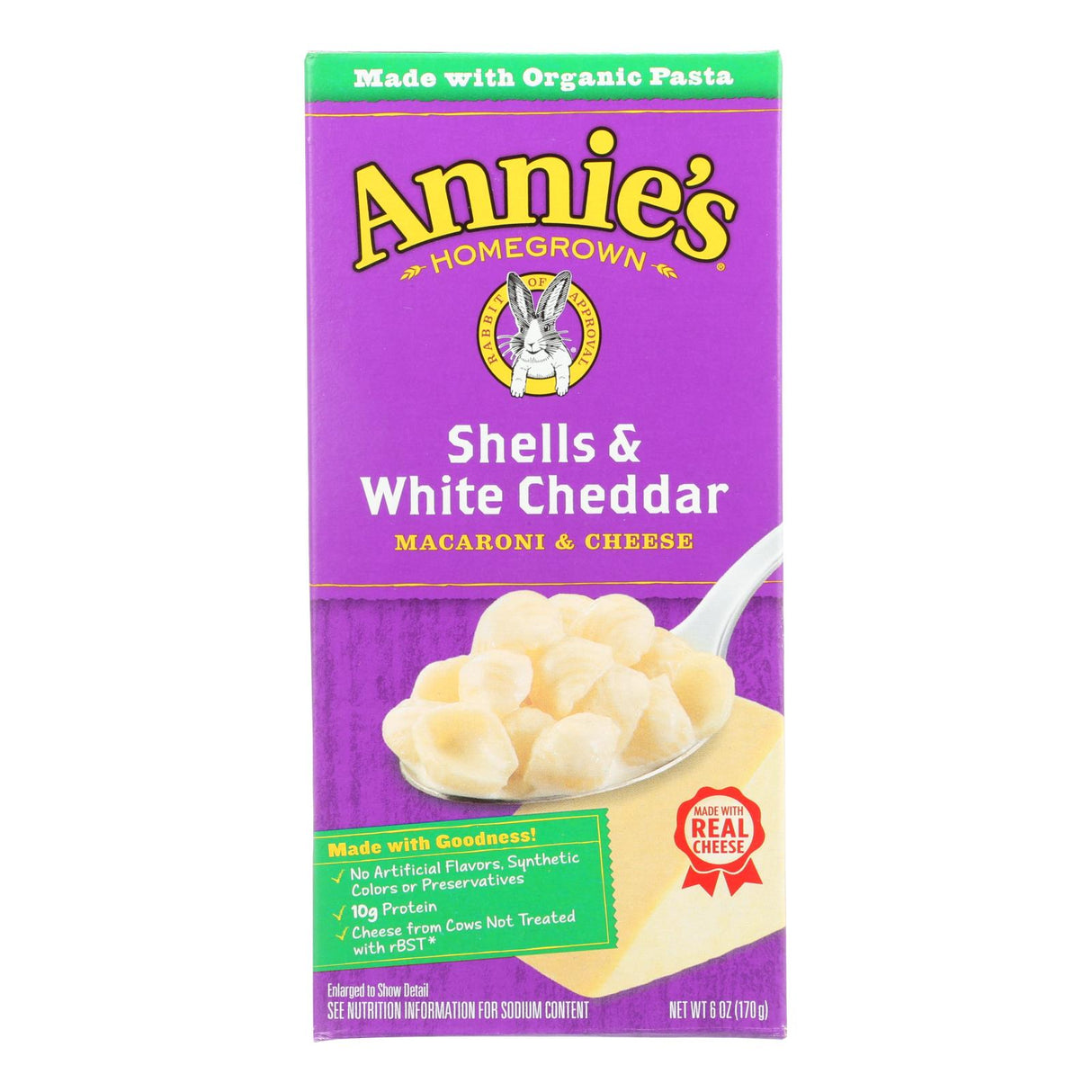Annie's Homegrown Macaroni and Cheese Shells: 12-Pack, 6 Oz. per Box - Cozy Farm