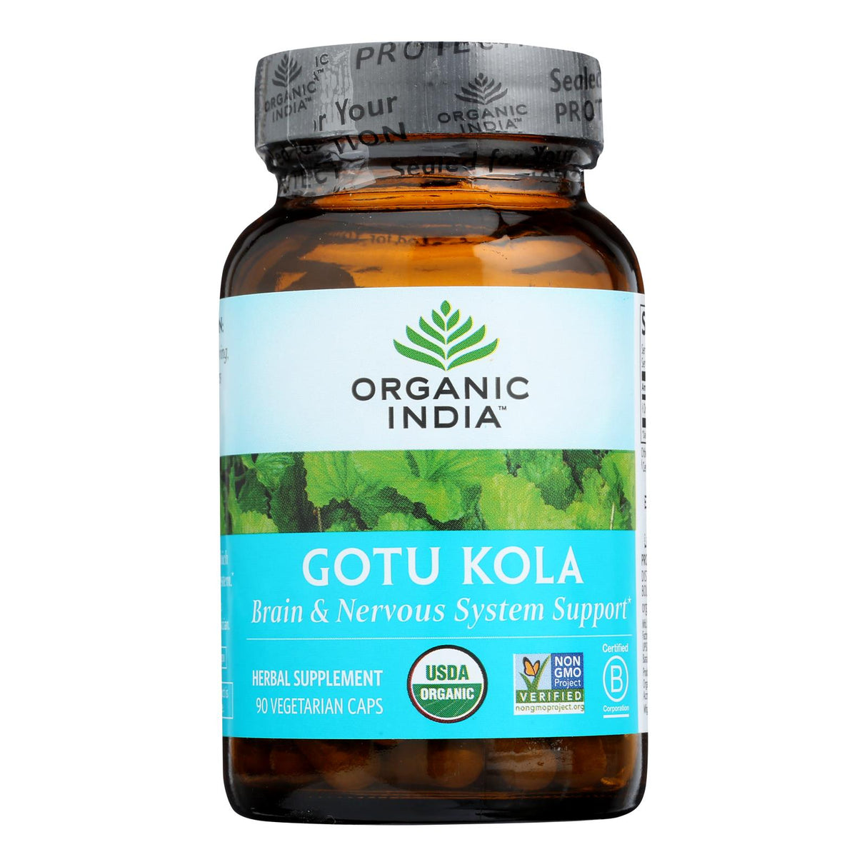 Organic India Gotu Kola Wellness Supplements - 90 Count - Cozy Farm