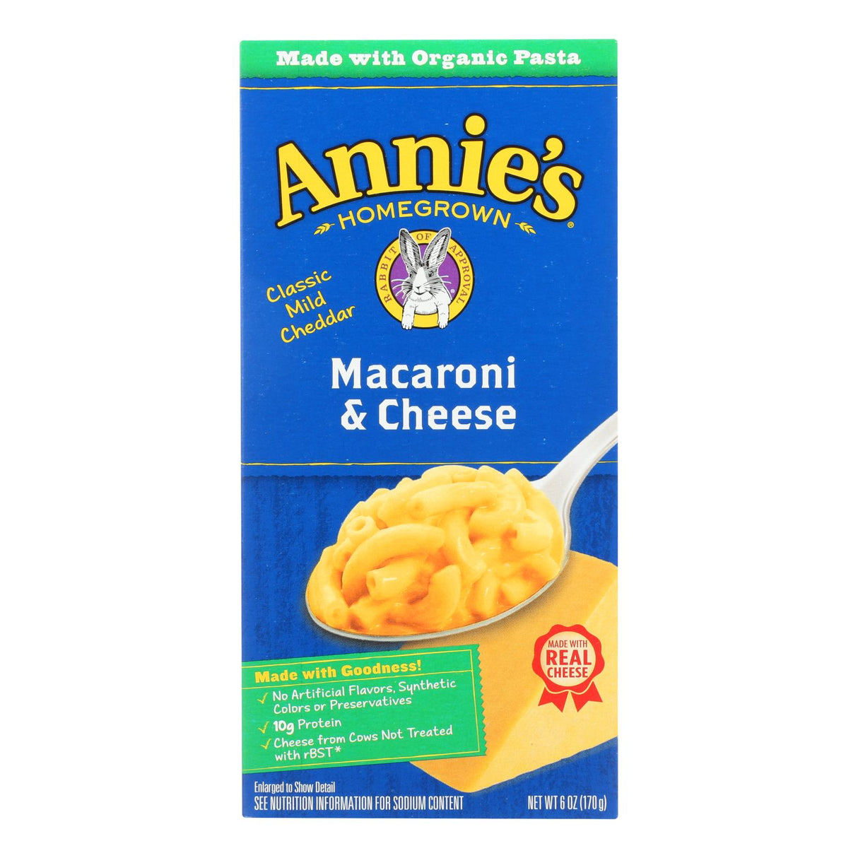 Annie's Homegrown Classic Macaroni and Cheese, 6 Oz Boxes (Pack of 12) - Cozy Farm
