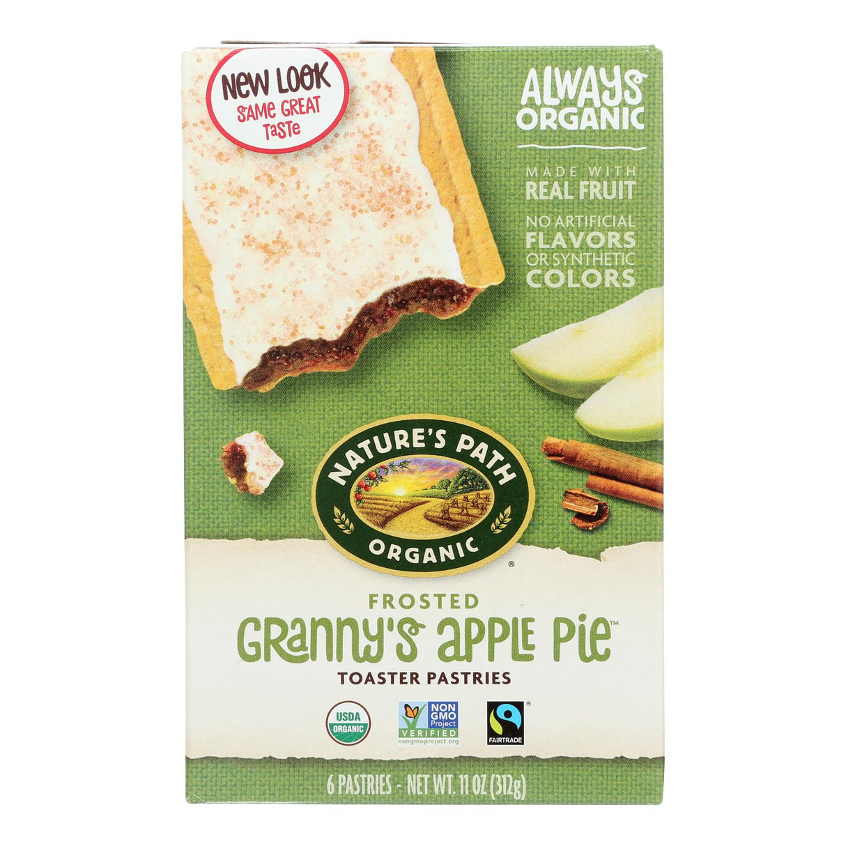 Nature's Path Organic Frosted Toaster Pastries - Indulge in Granny's Apple Pie Goodness (Pack of 12 - 11 Oz.) - Cozy Farm