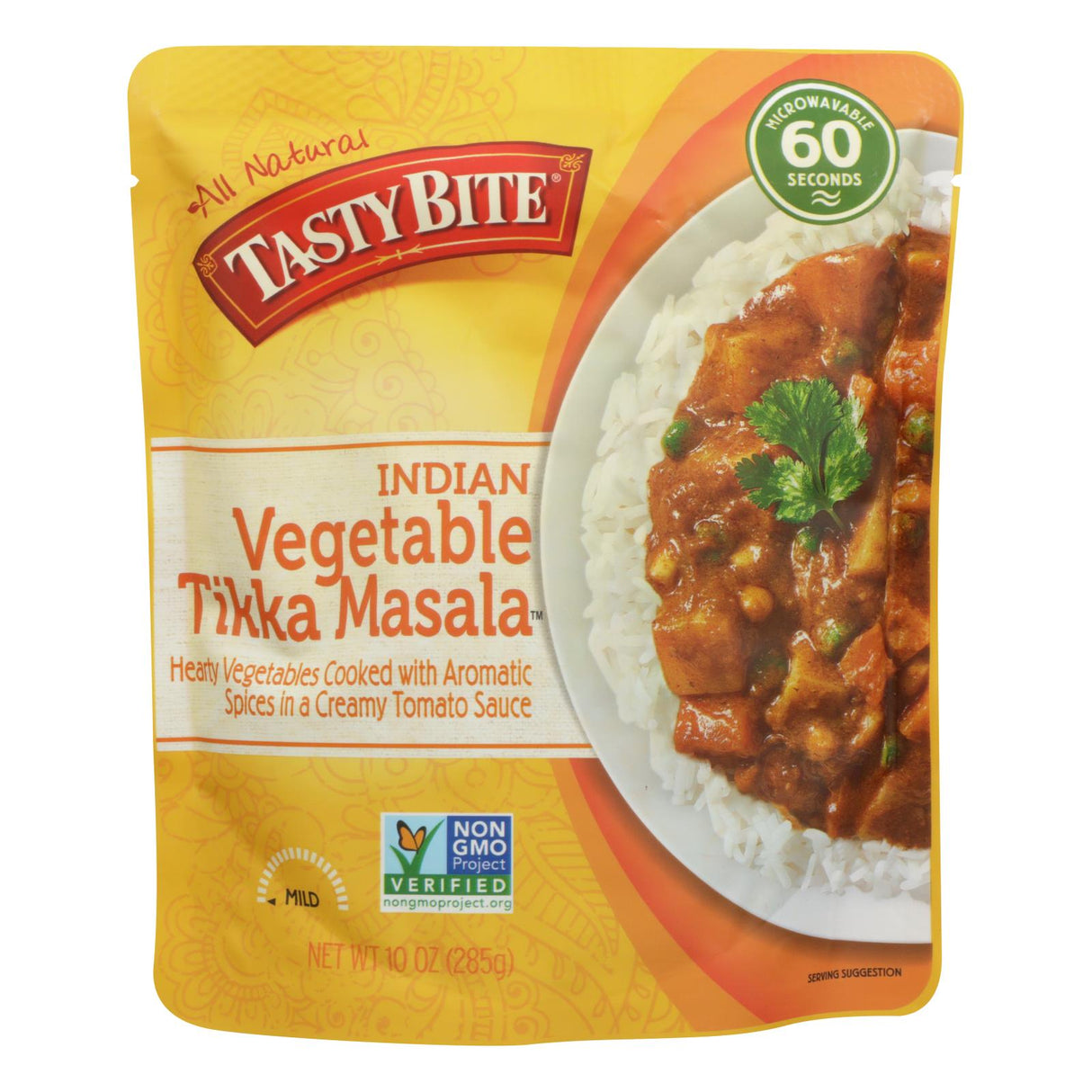 Tasty Bite Vegetable Tikka Masala Indian Cuisine - 6 x 10 Oz - Cozy Farm