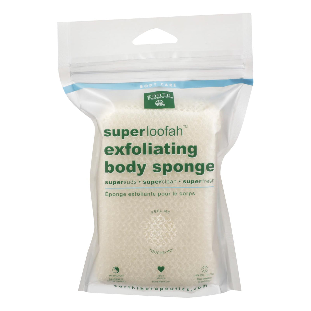 Earth Therapeutics Super Exfoliating Natural Loofah Body Sponge - Cozy Farm