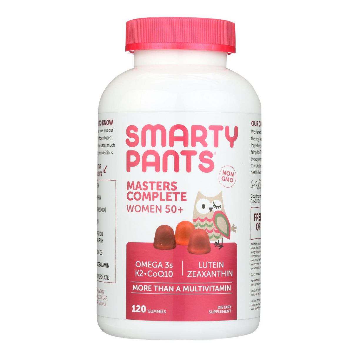 Smartypants Masters Complete Women 50+: Essential Vitamins & Minerals, Blueberry Orange Crème, Strawberry Banana Gummies (120) - Cozy Farm