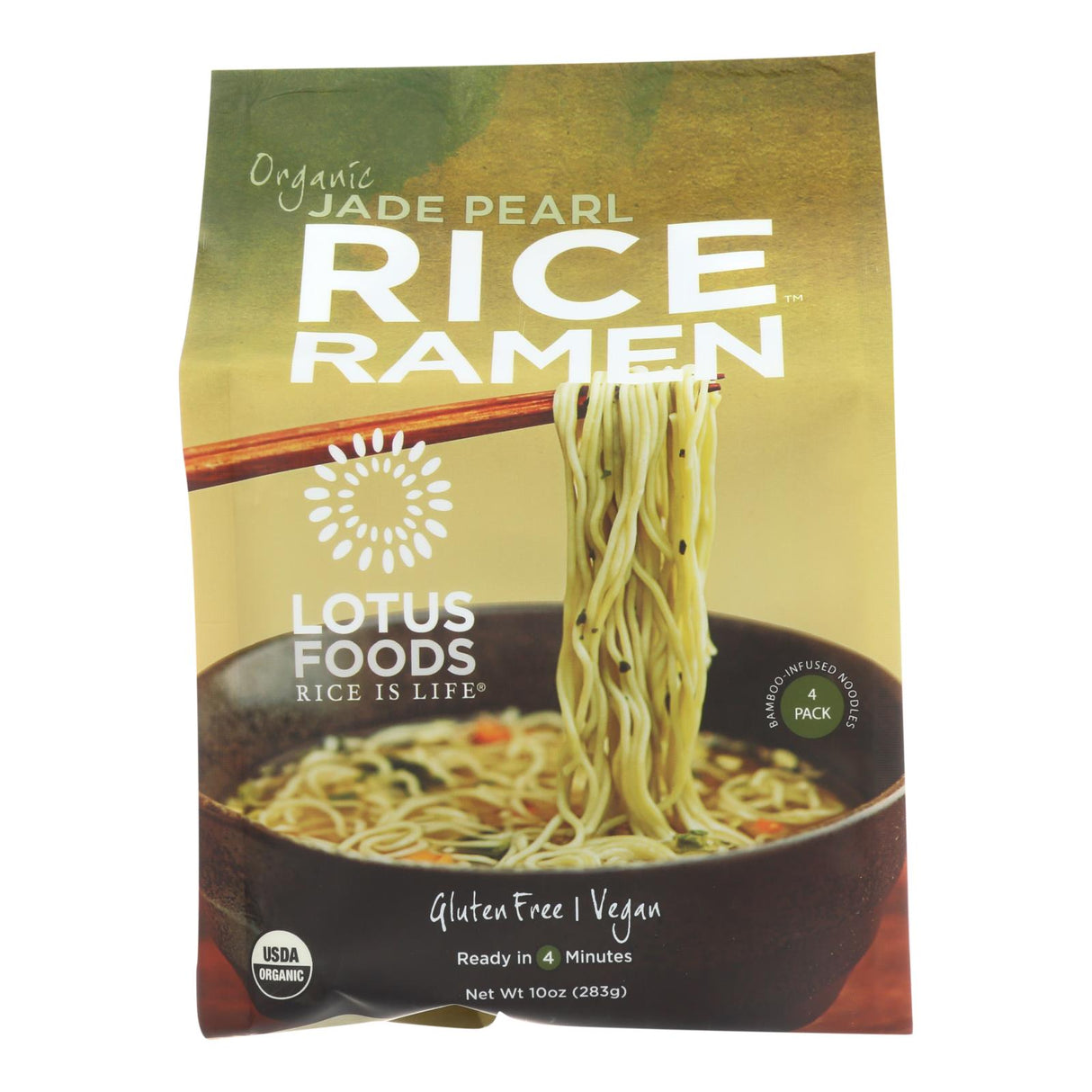 Lotus Foods Organic Jade Pearl Rice Ramen, 4 10 Oz Cakes (Pack of 6) - Cozy Farm