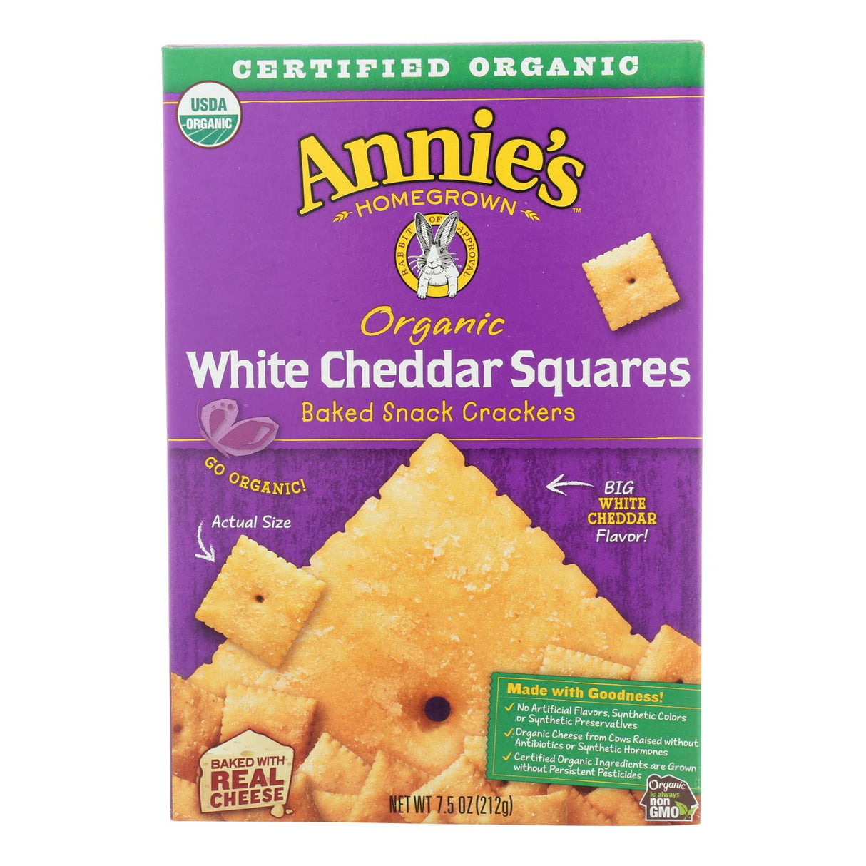 Annie's Homegrown White Cheddar Cheese Squares (12 Pack - 7.5 Oz. Each) - Cozy Farm