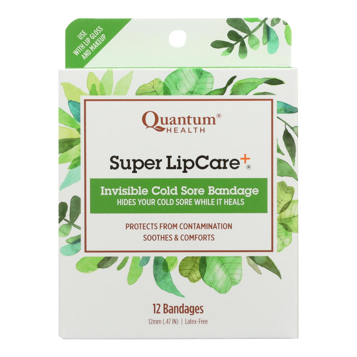 Quantum Research Lipcare Plus Invisible Cold Sore Bandage - 12 ct - Cozy Farm