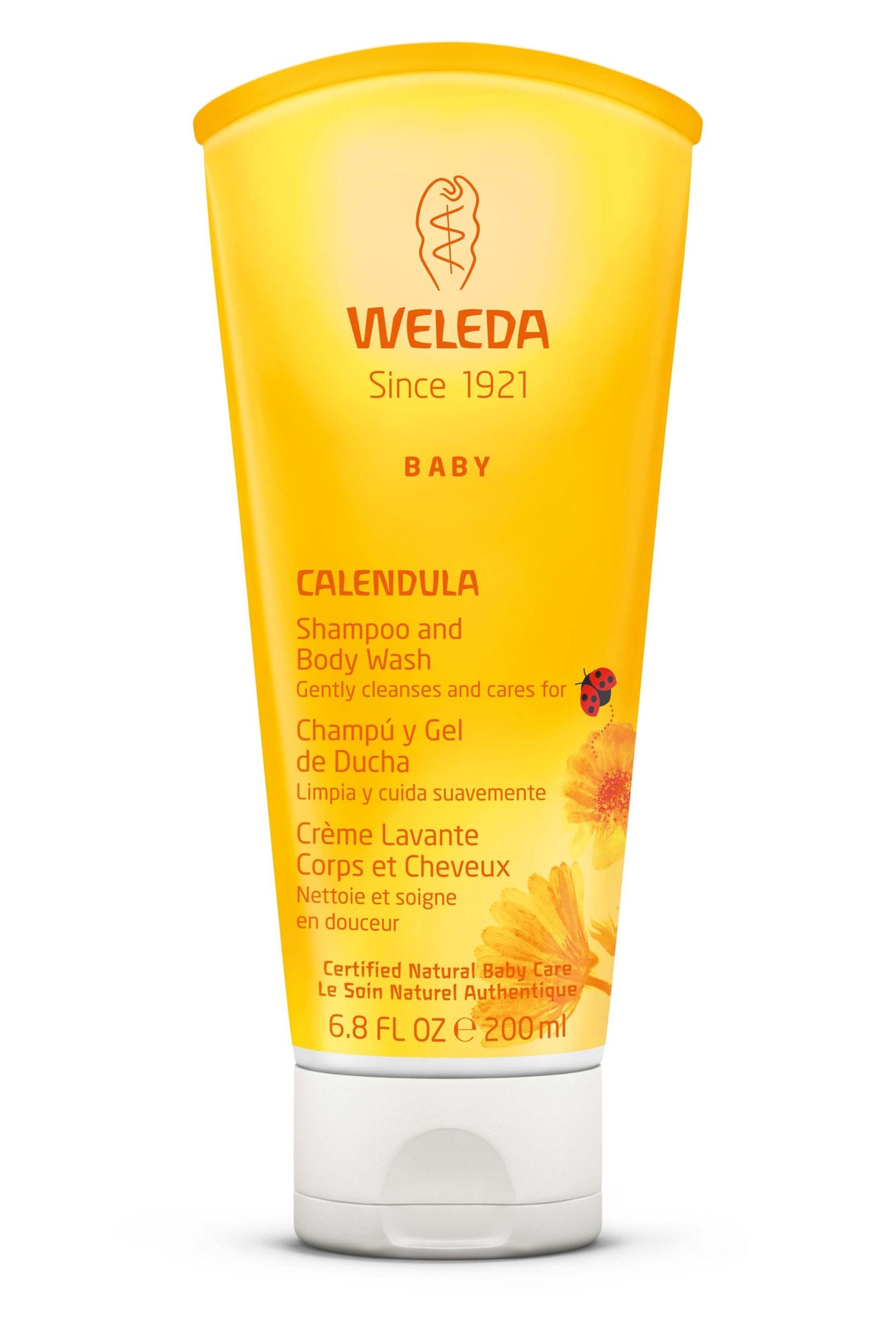 Weleda Calendula Shampoo and Body Wash for Gentle, Soothing Care (6.8 Fl Oz) - Cozy Farm