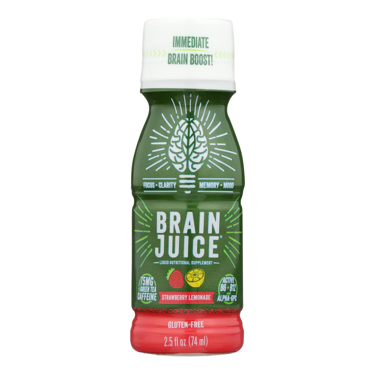 Brain Juice Strawberry Lemonade 12-Pack 2.5 Fl Oz - Cozy Farm
