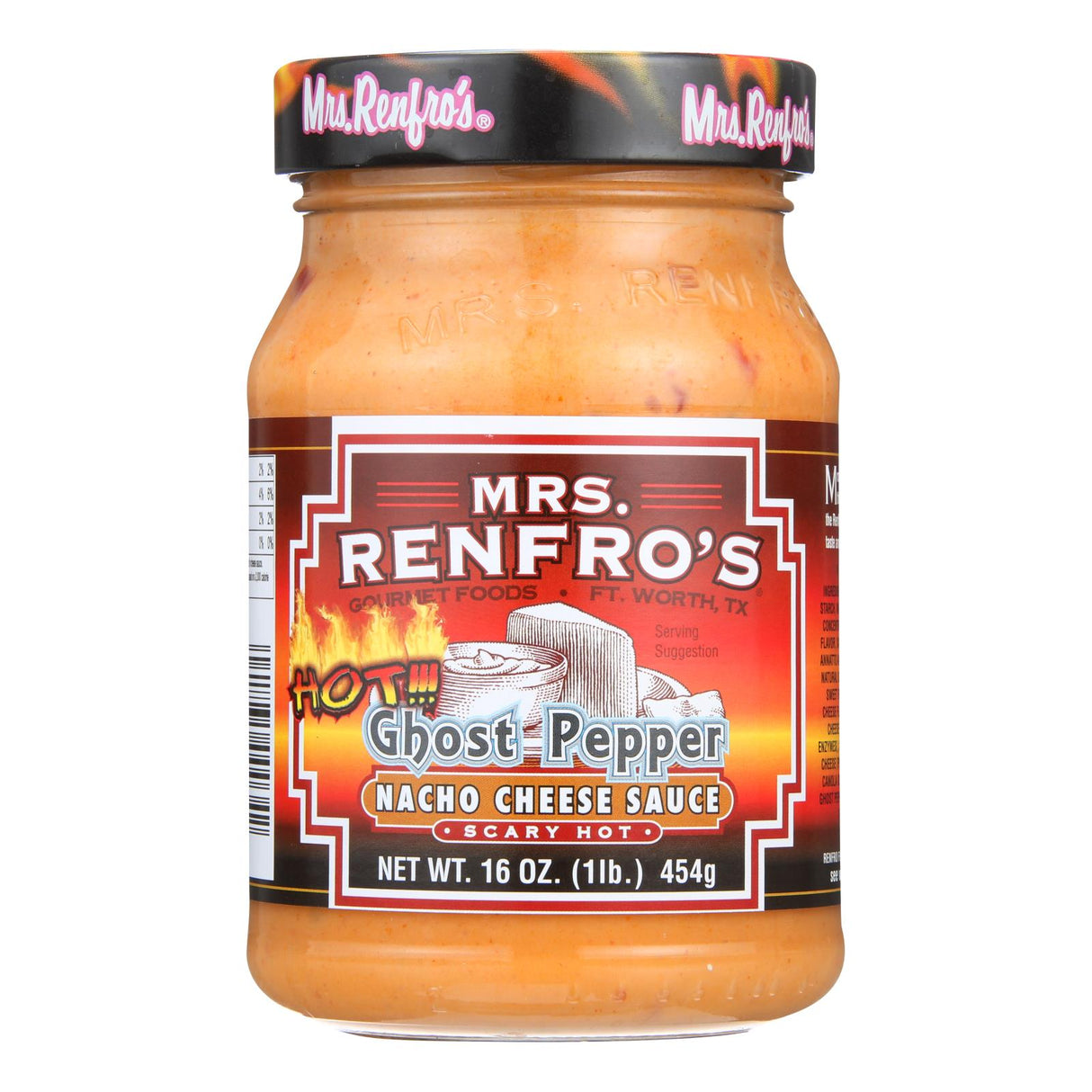 Mrs. Renfro's Ghost Pepper Nacho Cheese Sauce, 16 Oz. (Pack of 6) - Cozy Farm