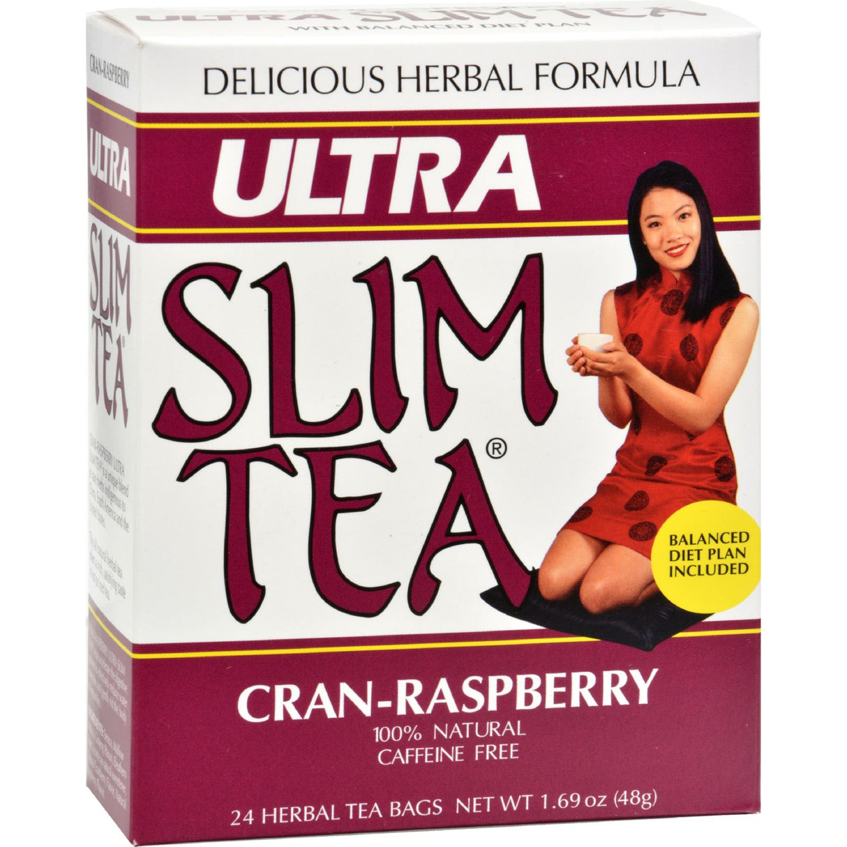 Hobe Labs Ultra Slim Tea Cran-Raspberry - Pack of 24 - Cozy Farm