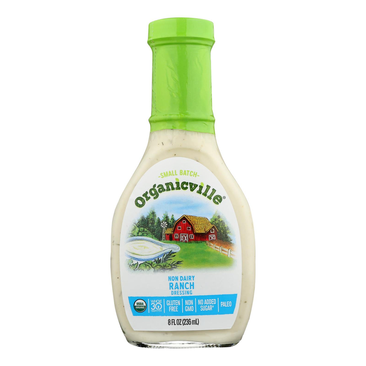 Organic Ville Dairy-Free Ranch Vinaigrette (6 Pack, 8 Oz) - Cozy Farm
