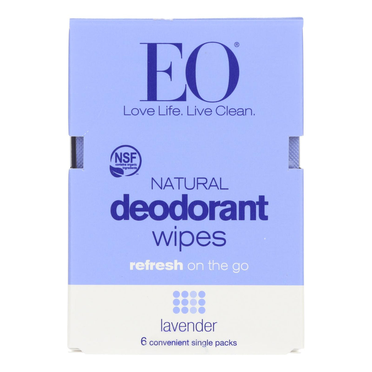 Eo Deodorant Wipes (6-count Pack of 12) Lavender - Cozy Farm