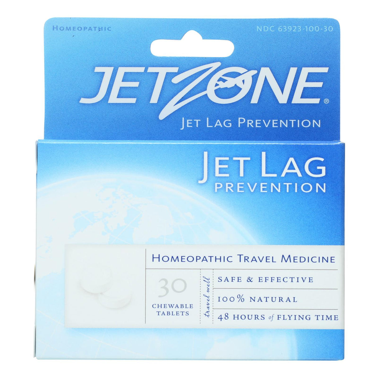 Jet Zone Jet Lag Prevention Homeopathic Travel Medicine - 180 Tablets - Cozy Farm